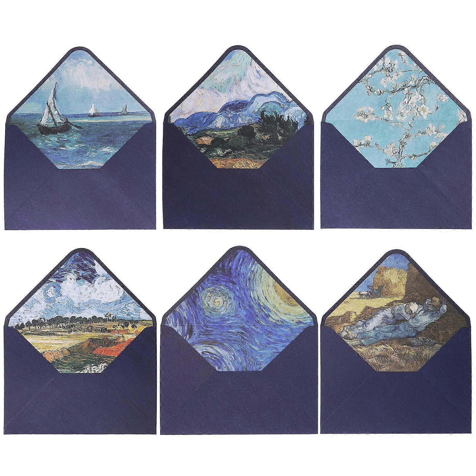 Wedding Envelopes Greeting Card Mailing Envelopes Rectangular 18X12.5X0.2cm For Invitations 6Pcs