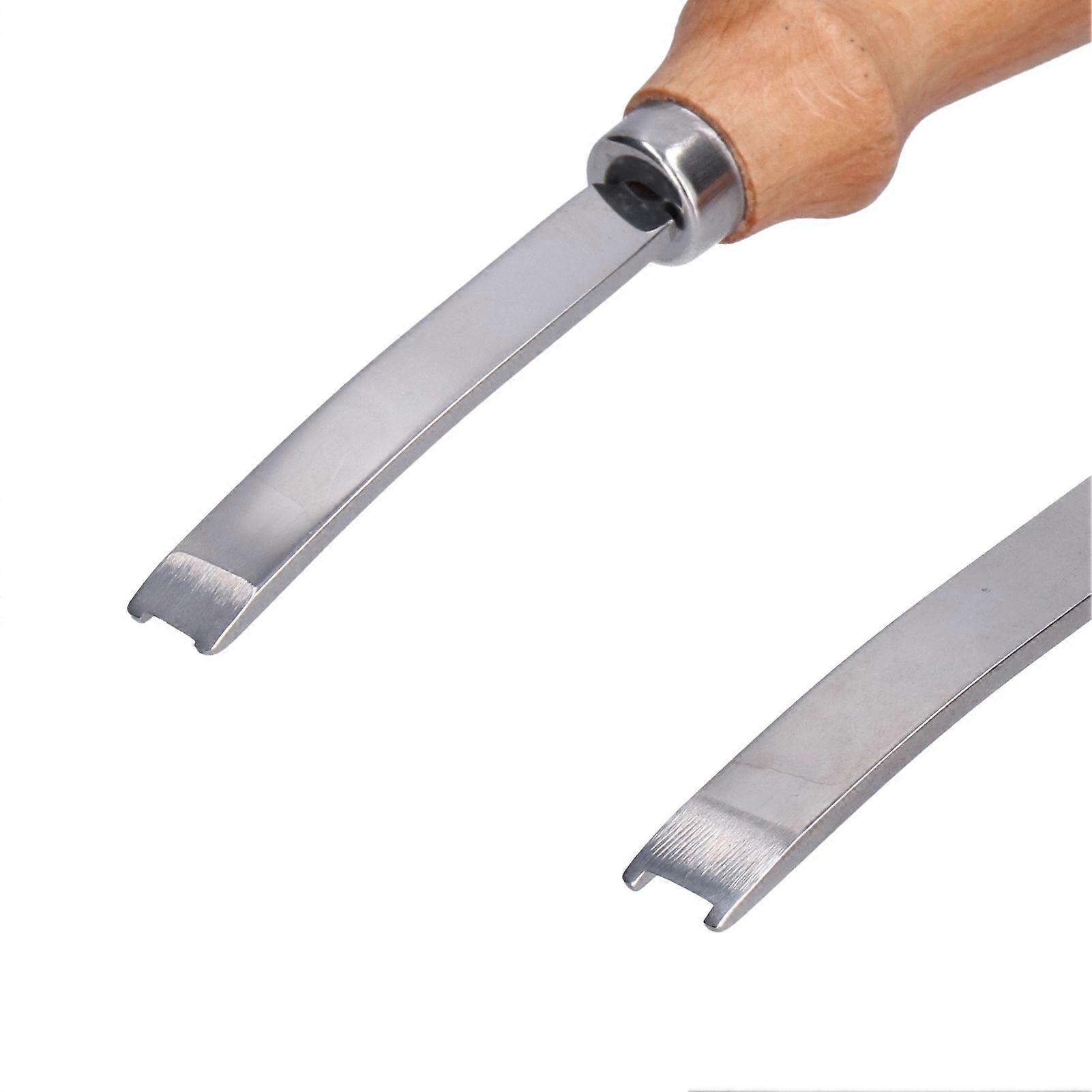 3 قطع الجلود حافة المشطفات 4 6 8mm الفولاذ المقاوم للصدأ دائم تصميم منحني مريح قبضة حافة شطبة