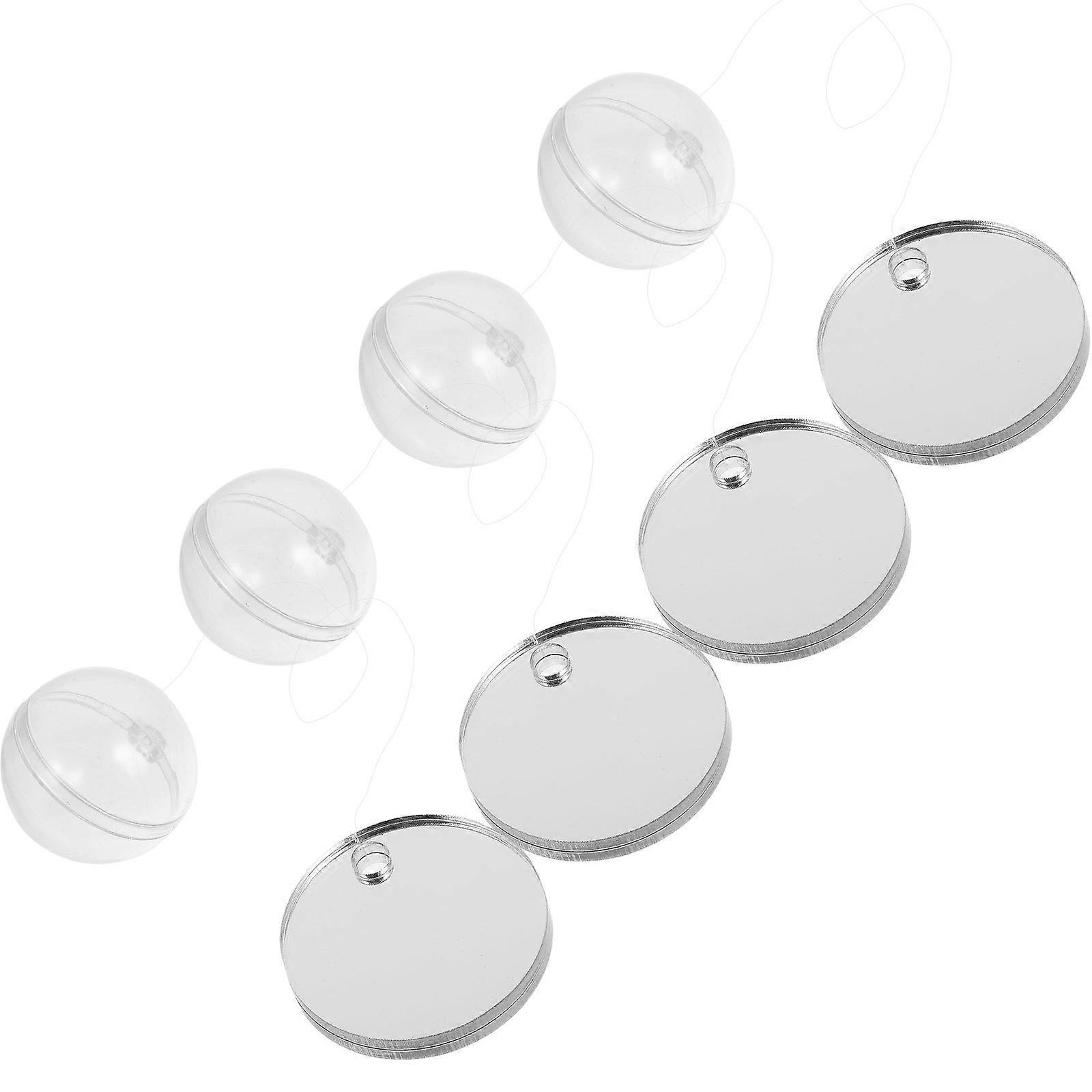 4pcs Double Sided Betta Training Mirror, Floating Round Fish Tank Accessory with Suction Cup for Betta Fish Exercise and Entertainment