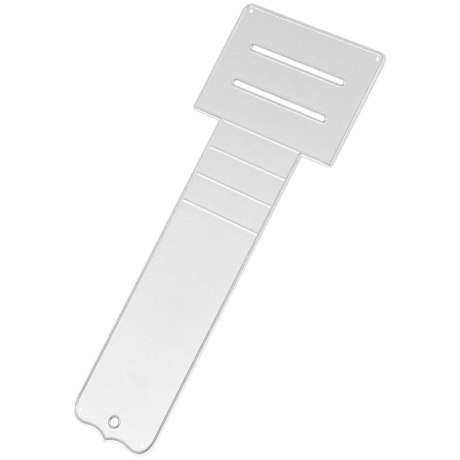 Multifunctional Iron PushPull Card Cutting Die for DIY Decor Scrapbooking and Card Making Silver Size 3.5x2.5 inches