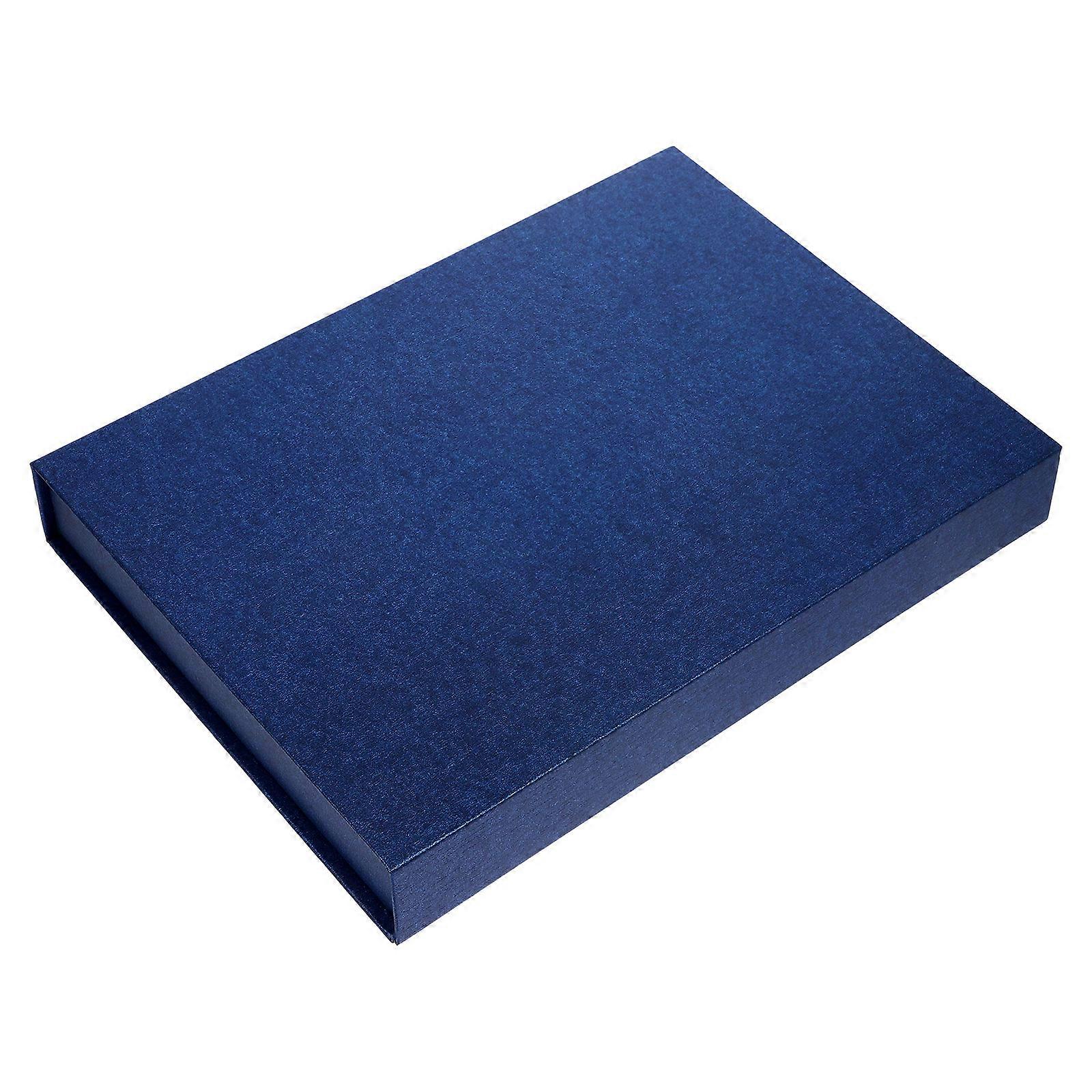 Blue Gift Box with Magnetic Lid for Storage Simple Classic Design Versatile Use 1 Piece