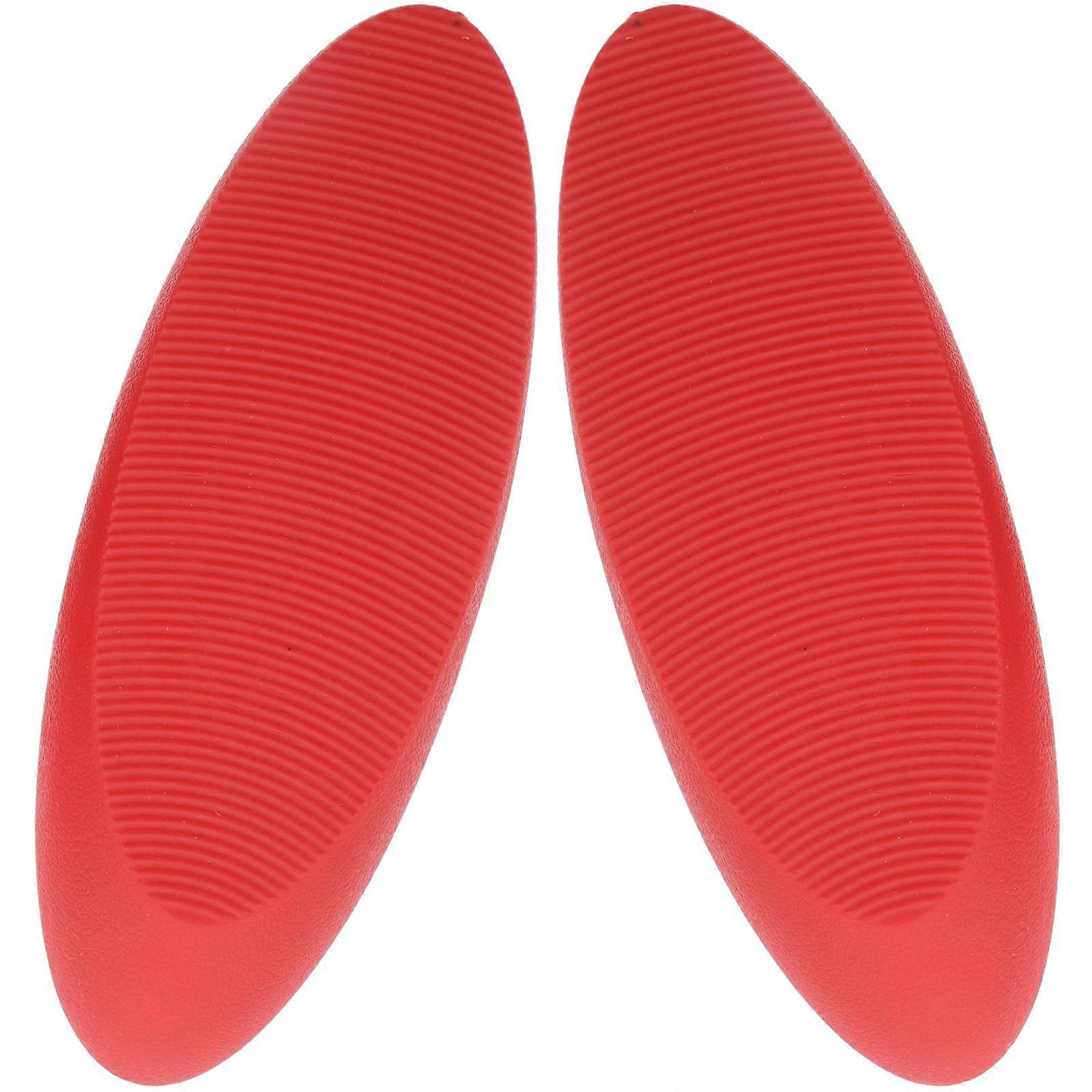 Rubber Door Stopper with AntiSlip Design for Home Use Red Safeguards against Slamming Doors 2pcs