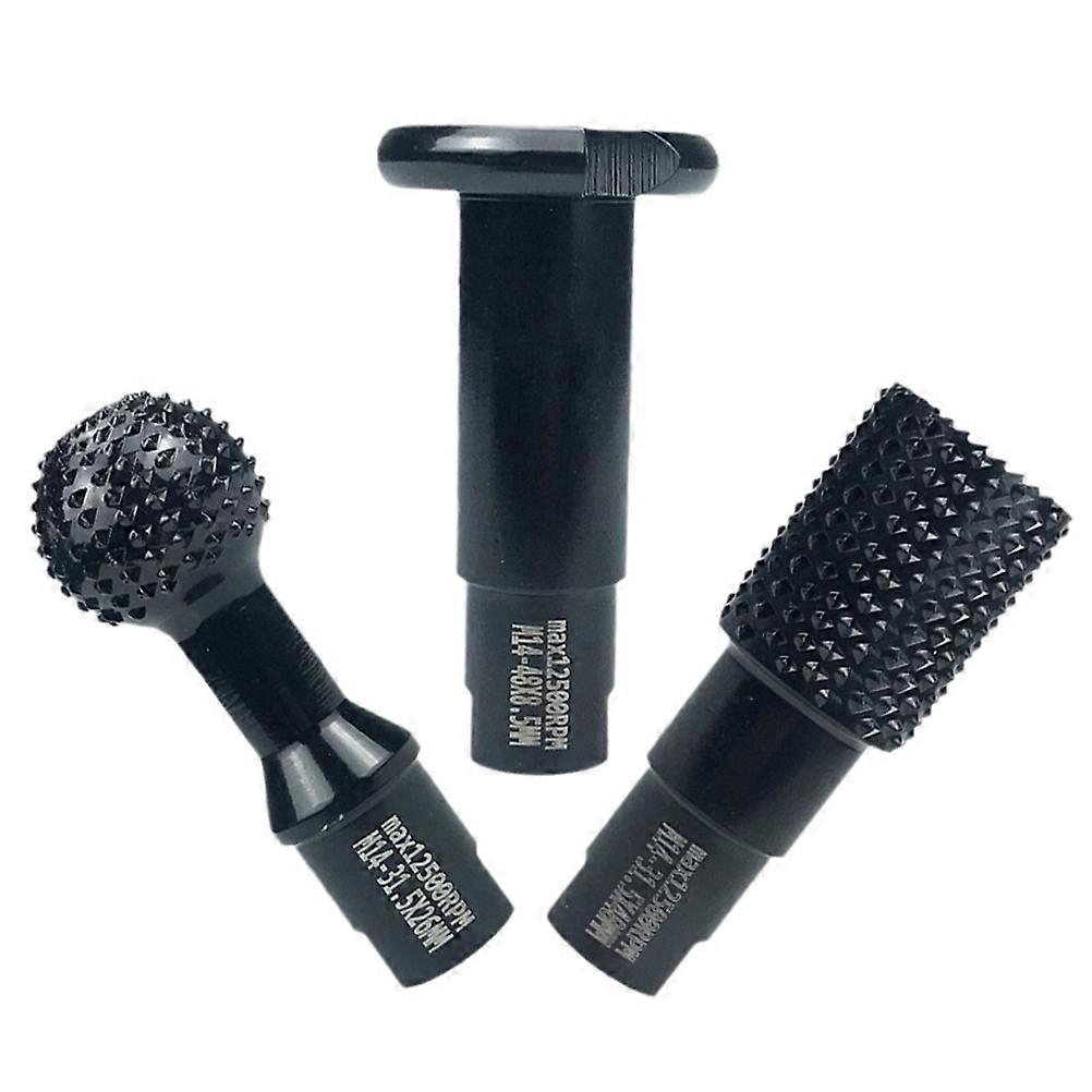 Black Angle Grinder Attachment Set for Woodworking Projects with Interface 45 Steel Construction