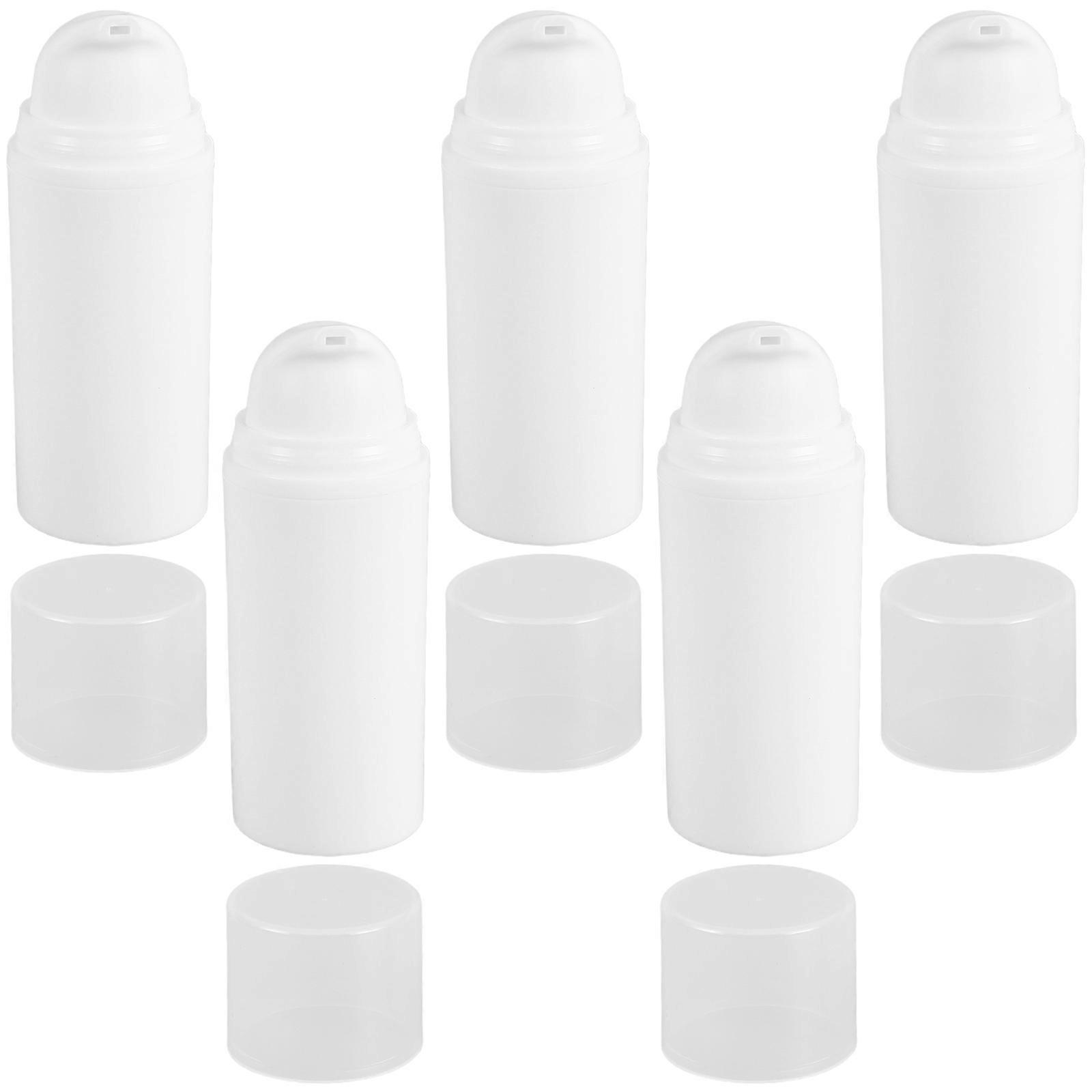 Compact Sleek Travel Bottles Refillable Lotion Container For Shampoo Skincare Products 30ml Portable Leakproof Vacuum Bottle 5Pcs