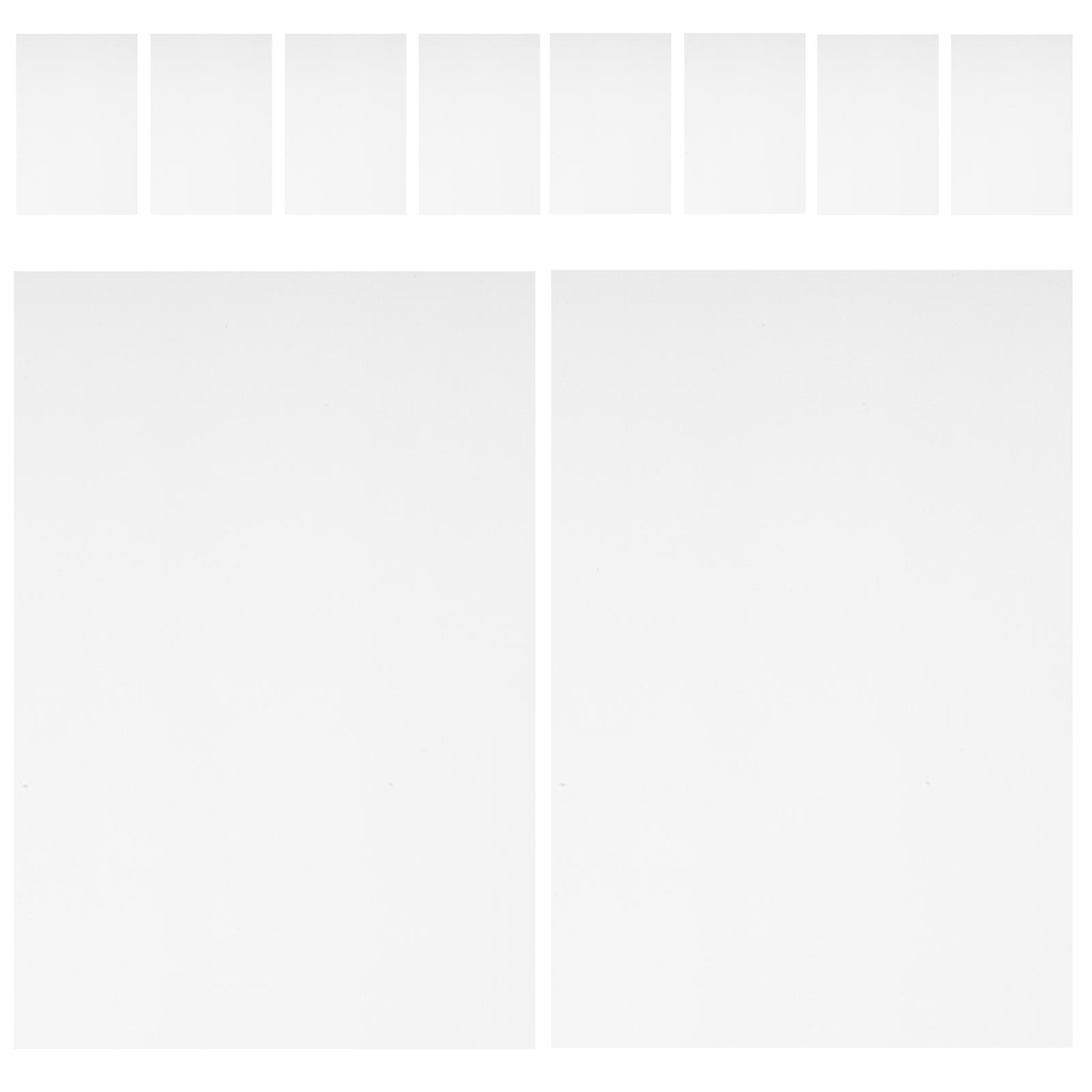 10pcs White PVC Heat Shrink Sheets for DIY Crafts and Art Classes, Perfect for Creative Projects