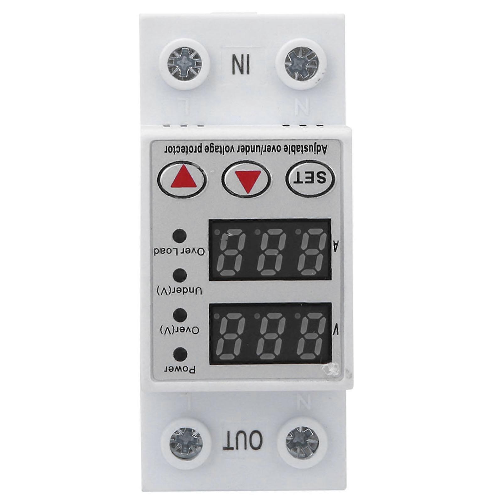 BERM @ BEMS5-40A 230V 40A Intelligent Digital Over Voltage Overcurrent Protector