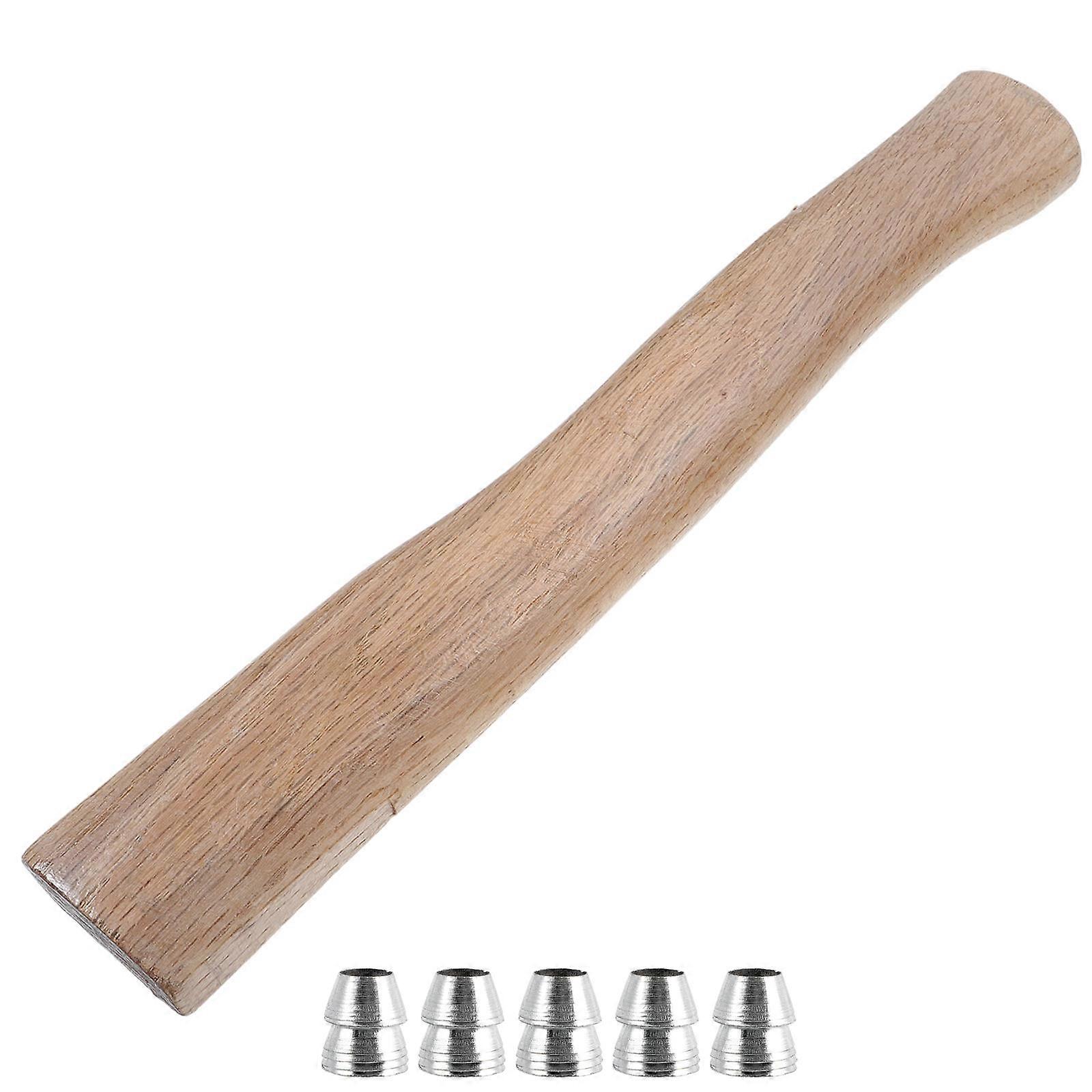 1 Set Wooden Replacement Hatchet Handle with Wedges for Woodworking
