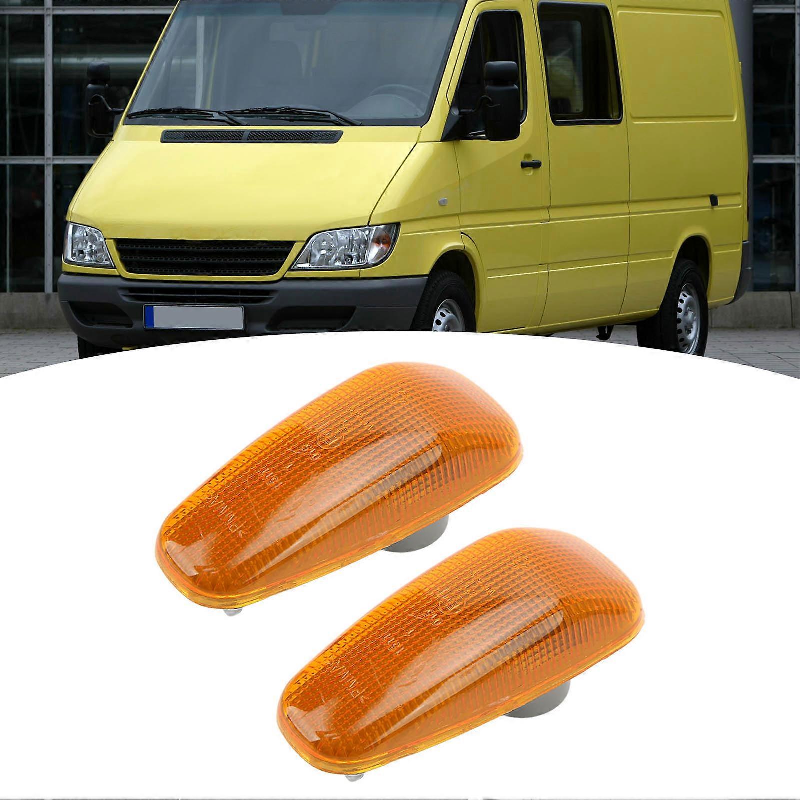 2PCS Side Marker Light 2108200921 Turn Signal Lamp Replacement for Mercedes‑Benz Vaneo W414 2002‑2005 Yellow 