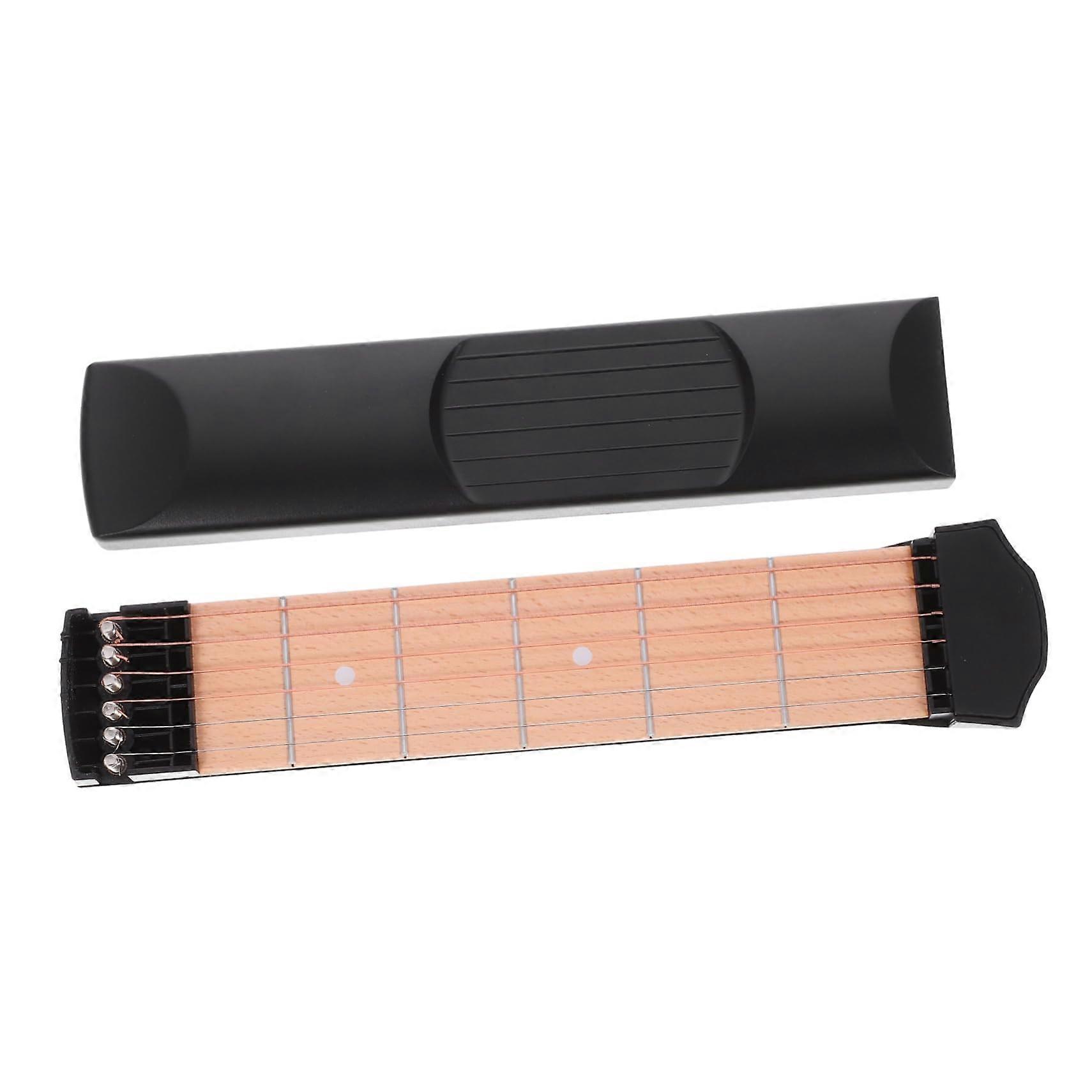 Pocket Guitar Practice Device Portable Guitar Neck Trainer for Beginners to Practice Chords and Finger Dexterity On the Go