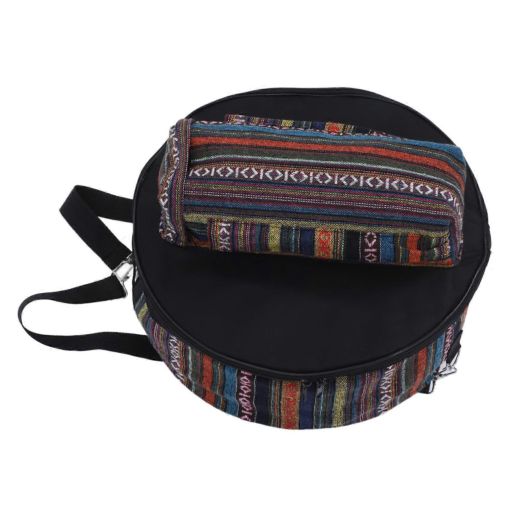Portable Drum Bag Made of Oxford Padded Storage Case with Large Capacity for Snare Drums WaterResistant Practical Front Pocket for Accessories