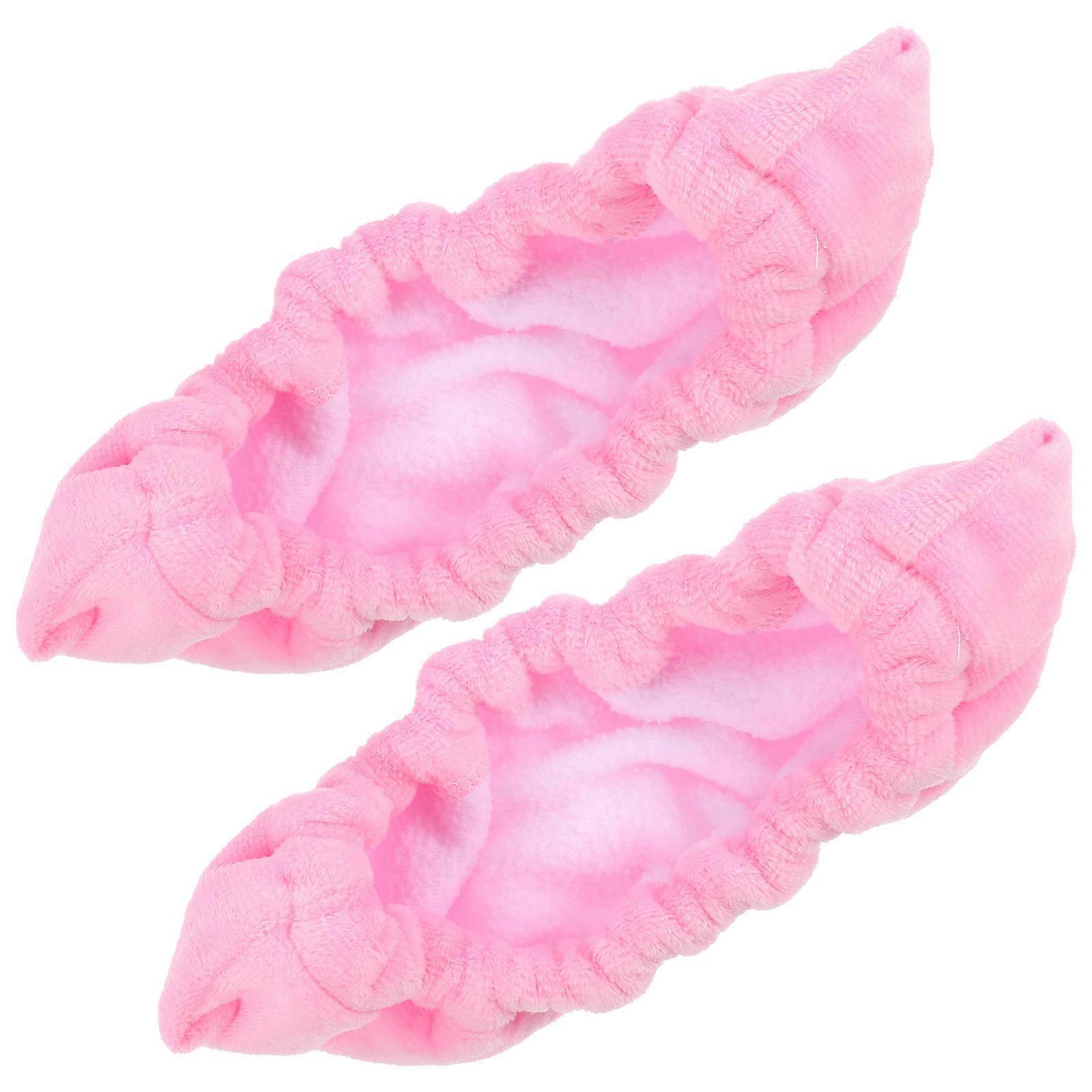 Skating Shoes Covers For 1 Pair Of Skate Guards Designed For Skaters Protecting Ice Skates In Pink Color And Elastic Shape