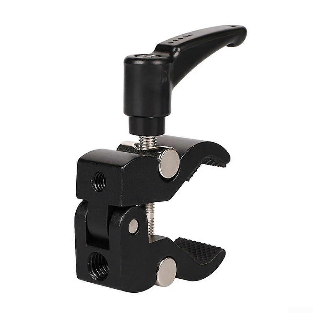 Super Clamp for Tripods - Adjustable Universal Clamp for Photography Setups, Compatible with Most Stands, Black