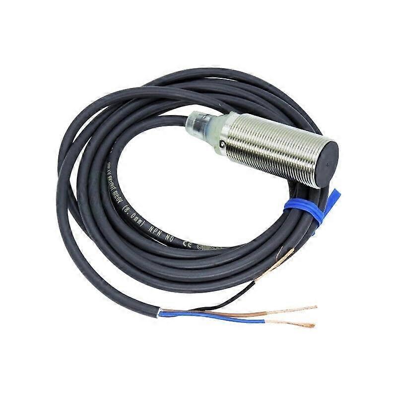 Proximity Sensor E2BM18KS08WZB1, M18 Size, 8 Mm Inductive Sensor, 2 Meter Cable