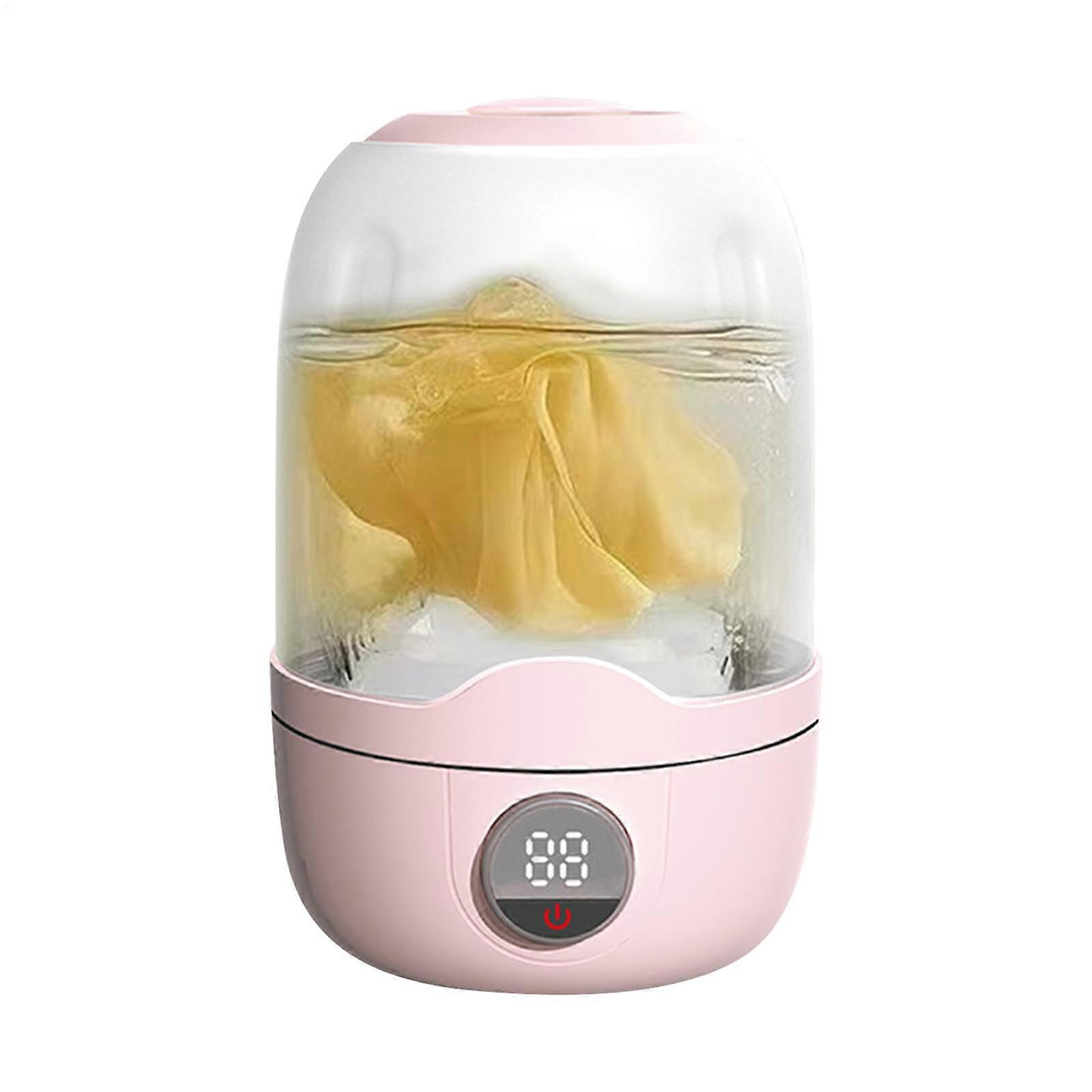 Travel Washing Machine Portable Mini Washing Machine Rechargeable Automatic Washing Container for Small Spaces, RVs, Dorms, Apartments, Pink