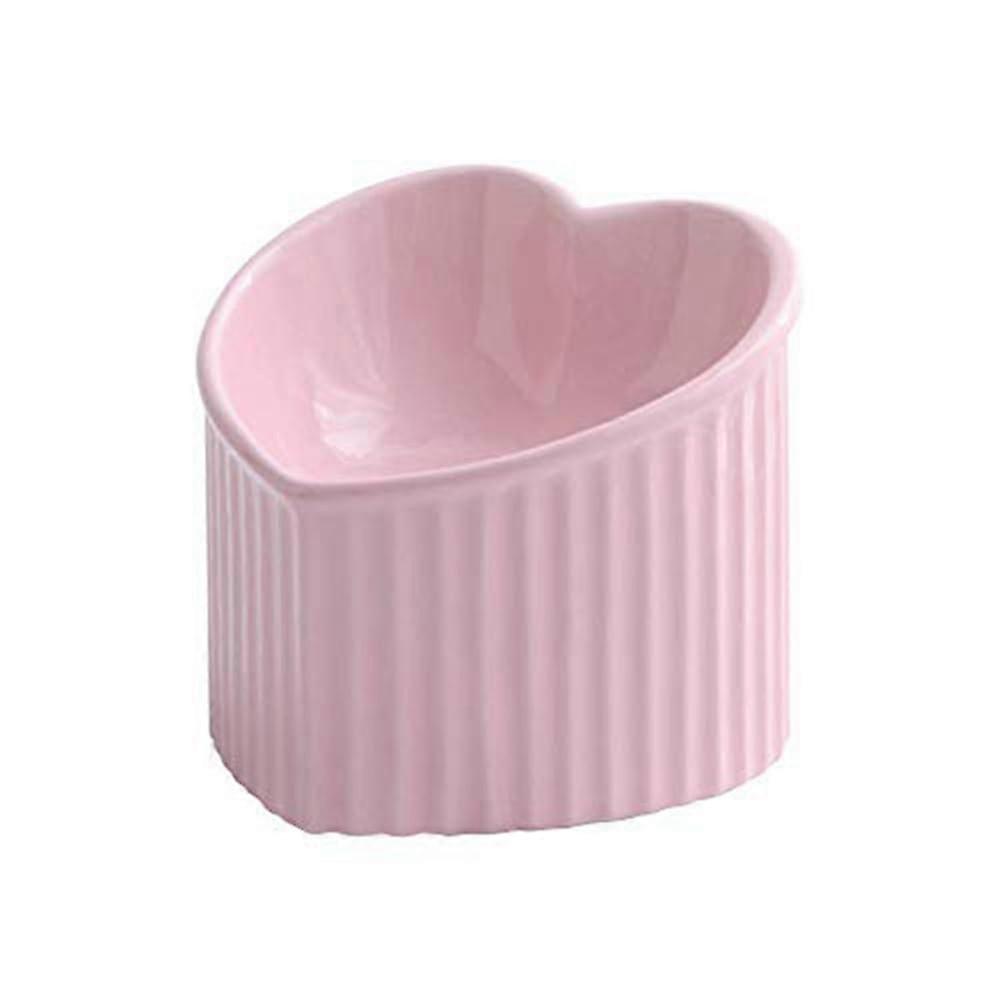 Elevated Ceramic Cat Bowls, Slanted Design, Dishwasher and Microwave Safe, Durable, Stress-Free Feeding Solution