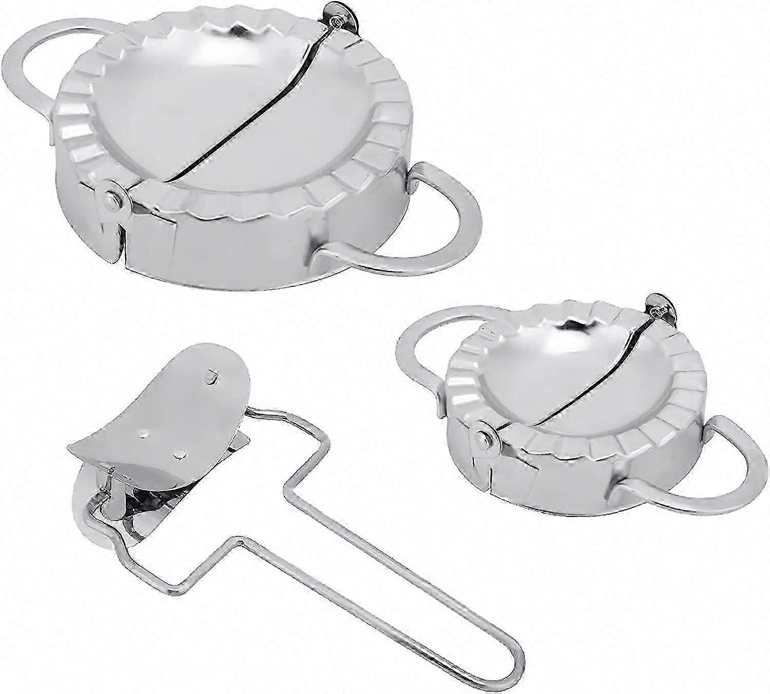 Dumpling Maker 304 Edelstahl Manuelle Knödel Form Knödel Wrapper Form Manuelle Prise Dumpling Pie Ravioli Form Konditorei Werkzeug