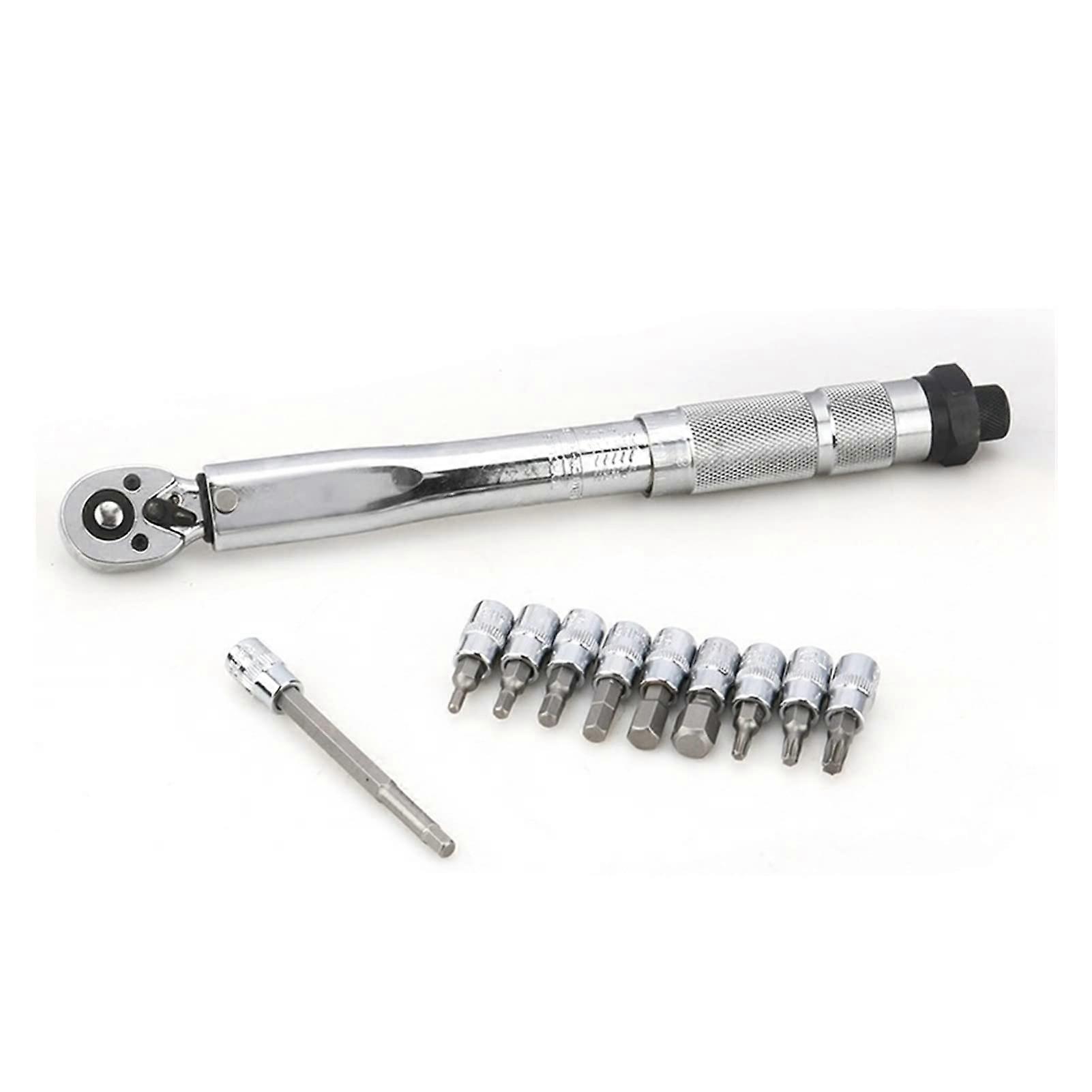 Digital Torque Wrench Preset Adjustable Torque Tool for Bicycle Mountain Bike Repair, Ergonomic Design, 1/4 inch Drive