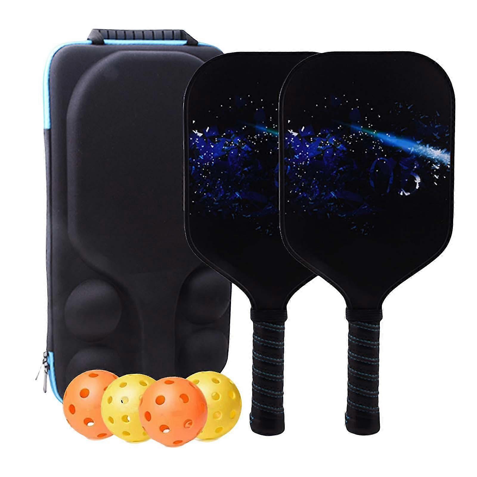 Premium Pickleball Paddles Set of 2 Pickleball Rackets with Bag with 4 Balls Style D 2025