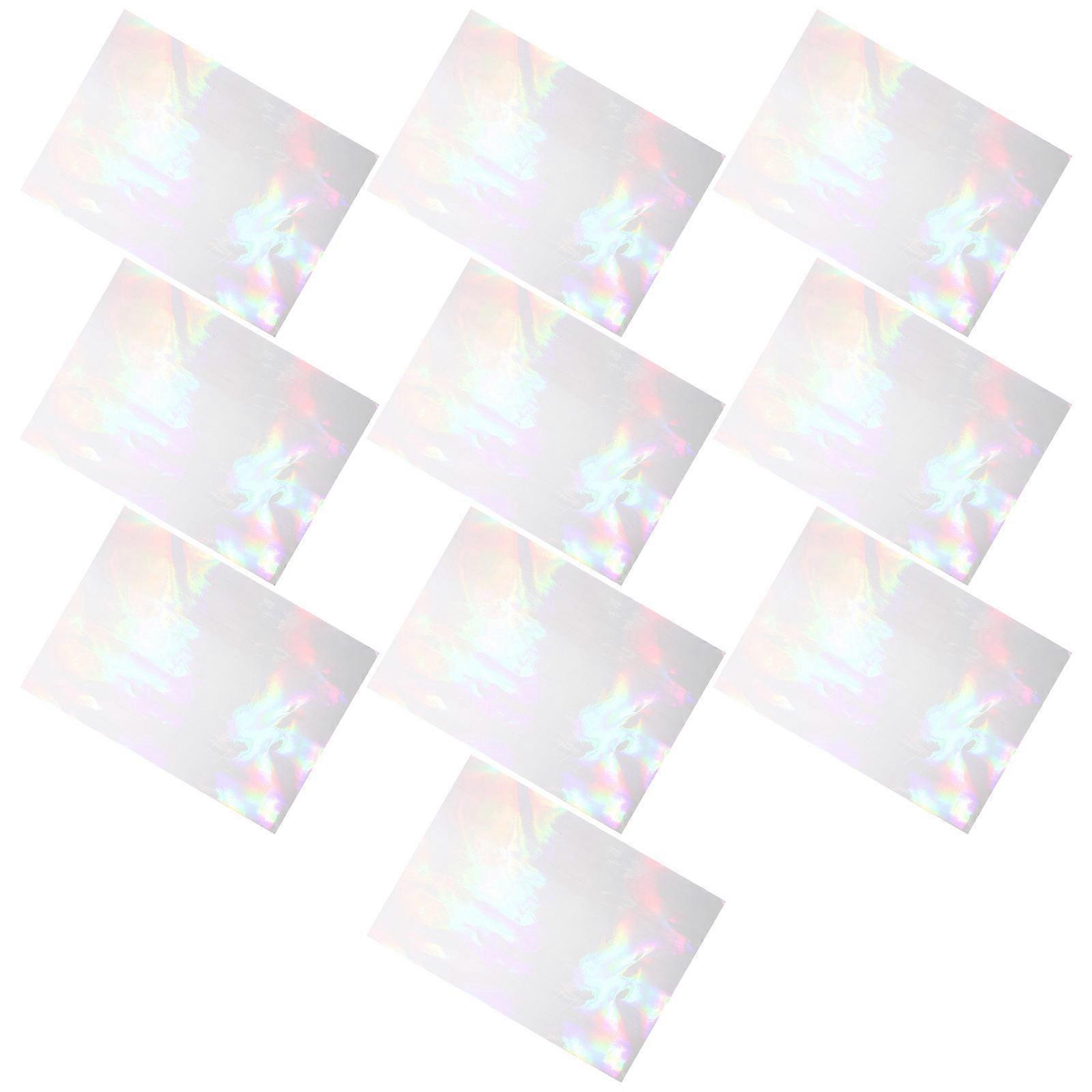 Holographic Laminating Sheets 10 Sheets Of Clear Photo Film For Packing And Displaying Items 29.7X21cm Tight Seal Feature 10Set