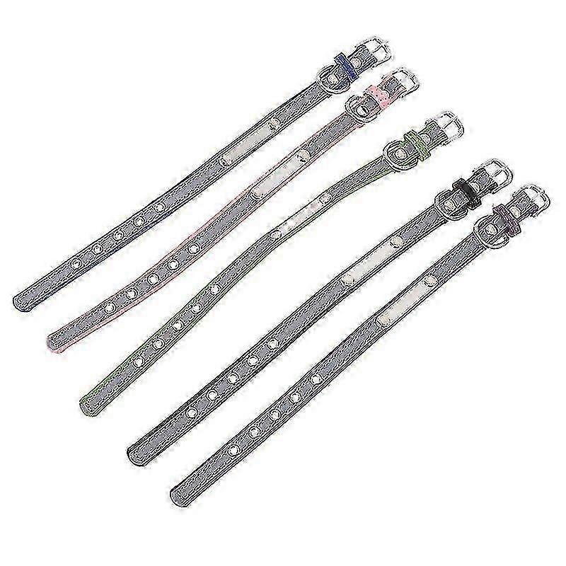 31X1.5x0.5cm pet collar and strap with 5 reflective pet collars and comfortable cat collars