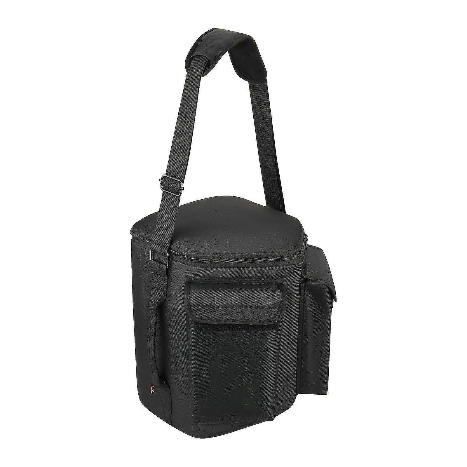 Storage Case For Travel BluetoothCompatible Speaker Case With Handheld Straps Carry Handle Black