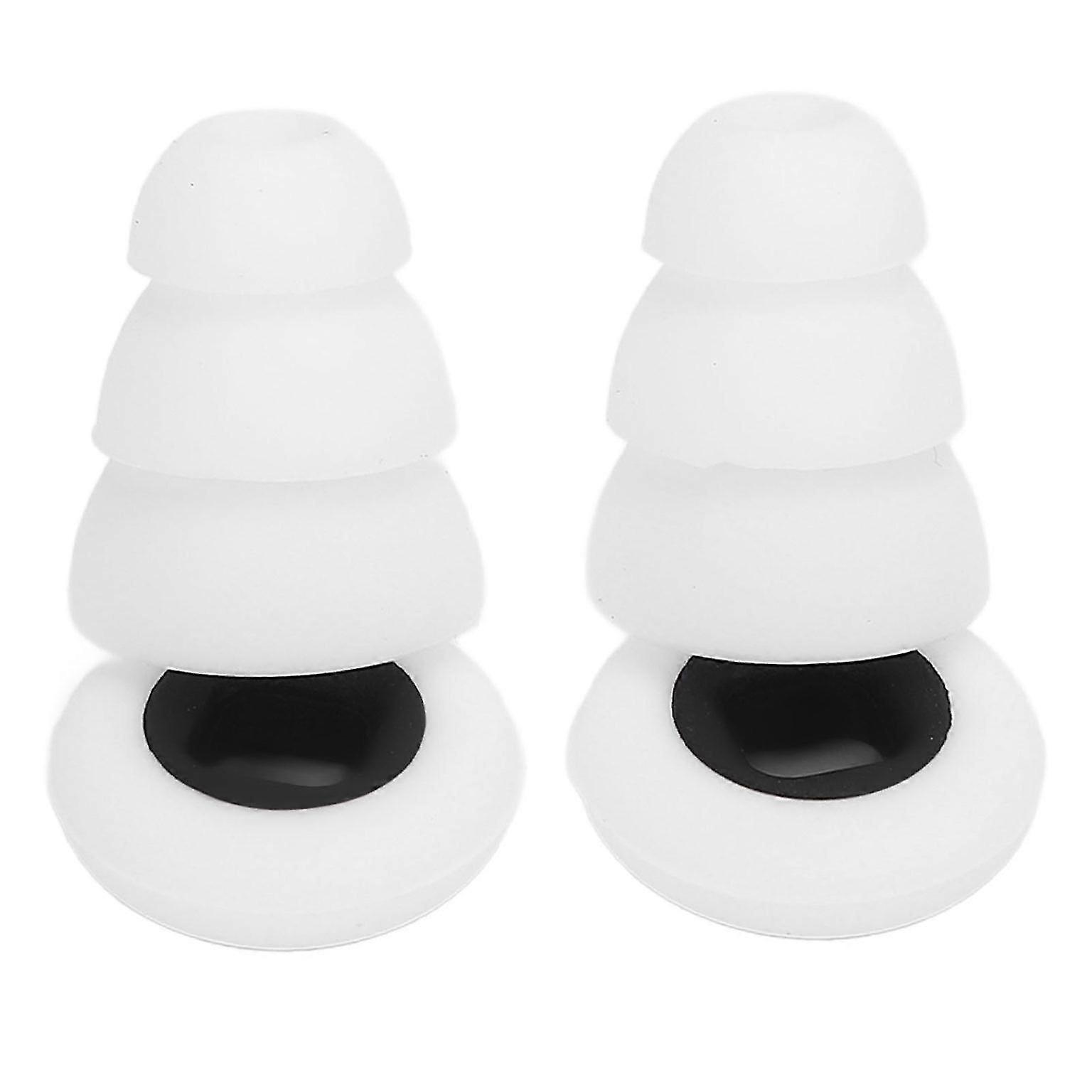 Reusable 3-Layer Silicone Earplugs for Sleeping