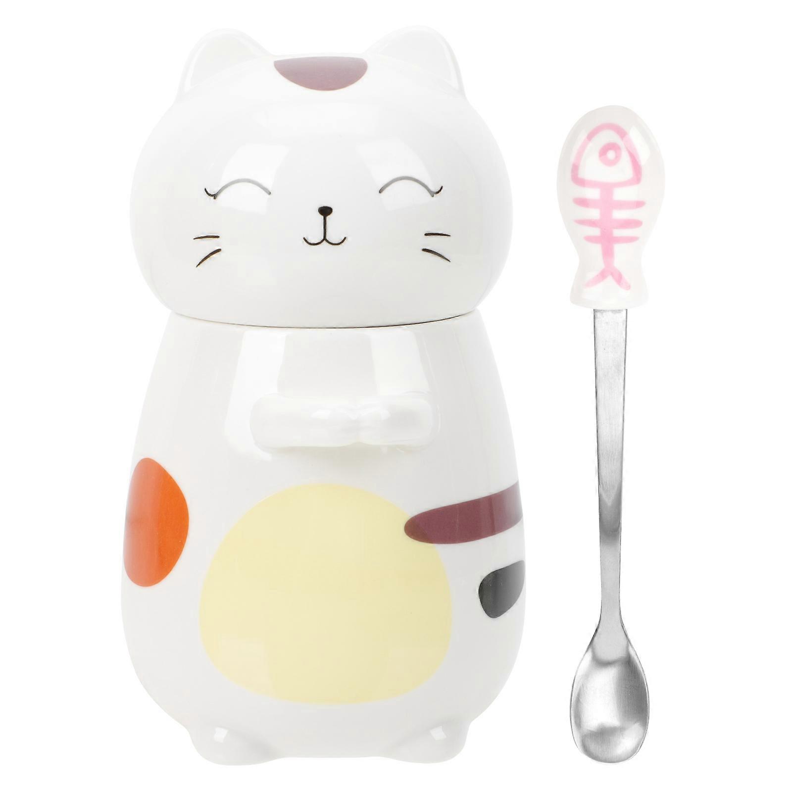 Unique Cat Shape Water Cup For People Who Love Cats Home Use Heat-Resistant 1 Set