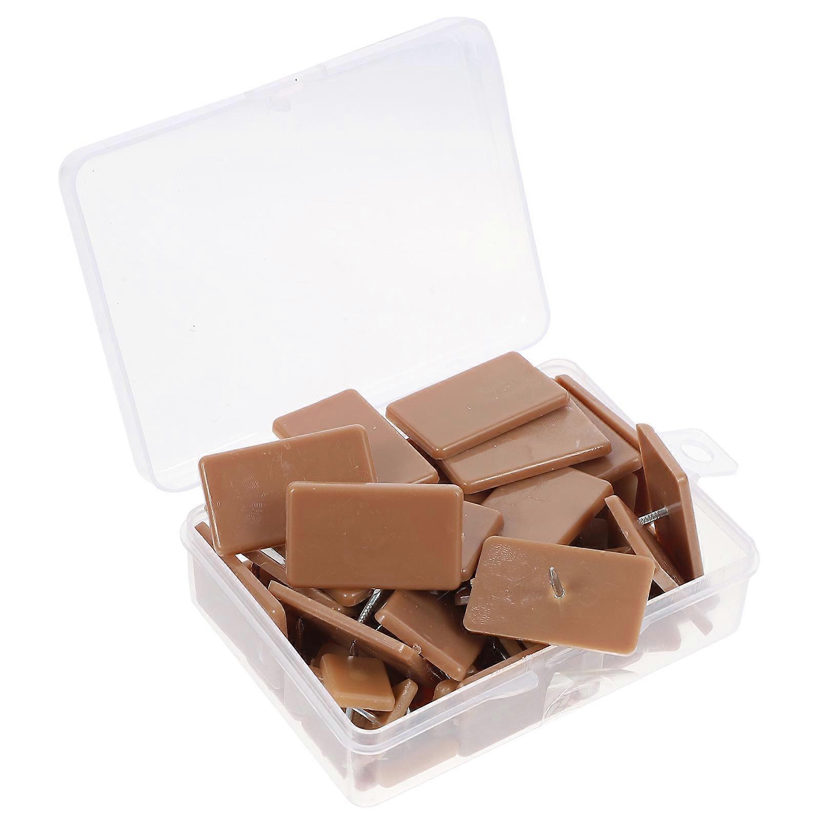 Brown Furniture Sliders for Drawer Glide Repair with Plastic Stoppers Set of 1 Easy Installation