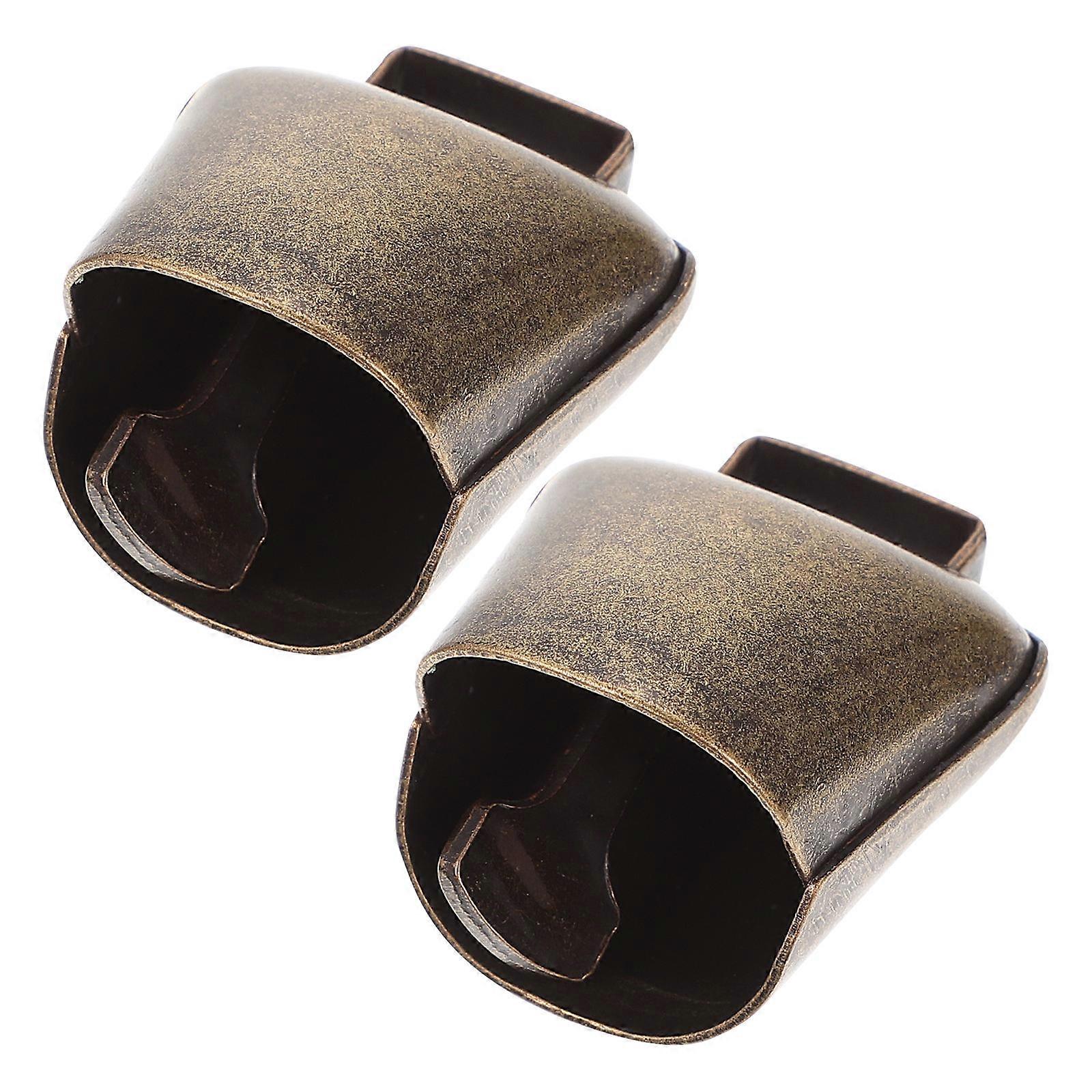 Grazing Supplies Copper Bells 2Pcs For Sheep Horse Cow With Loud Alarm Function In Golden