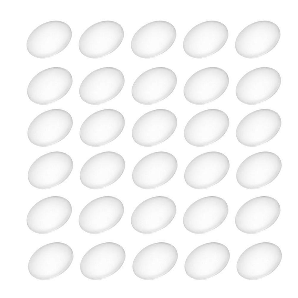 100pcs Crystal Oval Glass Transparent Time Gemstone Patch Mixed Mosaic Crafts Supplies for Jewelry Making 20x30mm