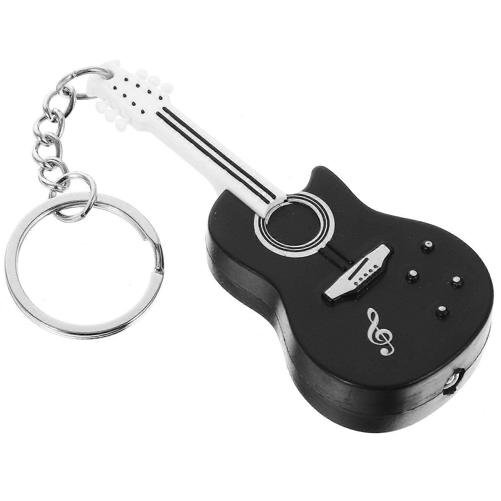 Backpack Guitar Keychain Bag Charm For Family Members And Friends 13.30X3.20X1.40CM Featuring Light And Music 2Pcs