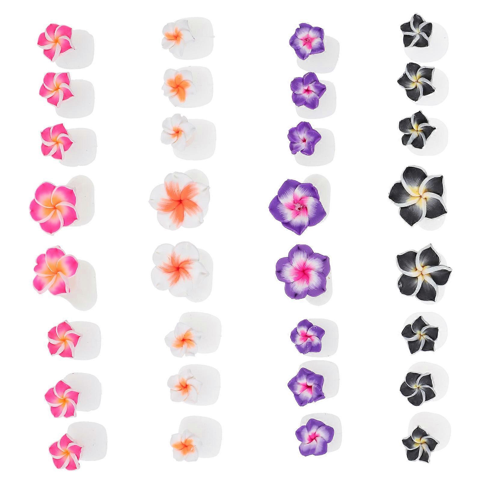 32 pcs Silicone Toe Separators for Women, Flower Shaped Nail Polish Spacers, Soft Durable Dividers for Nail Art, Toe Stretching, Home and Salon Use,