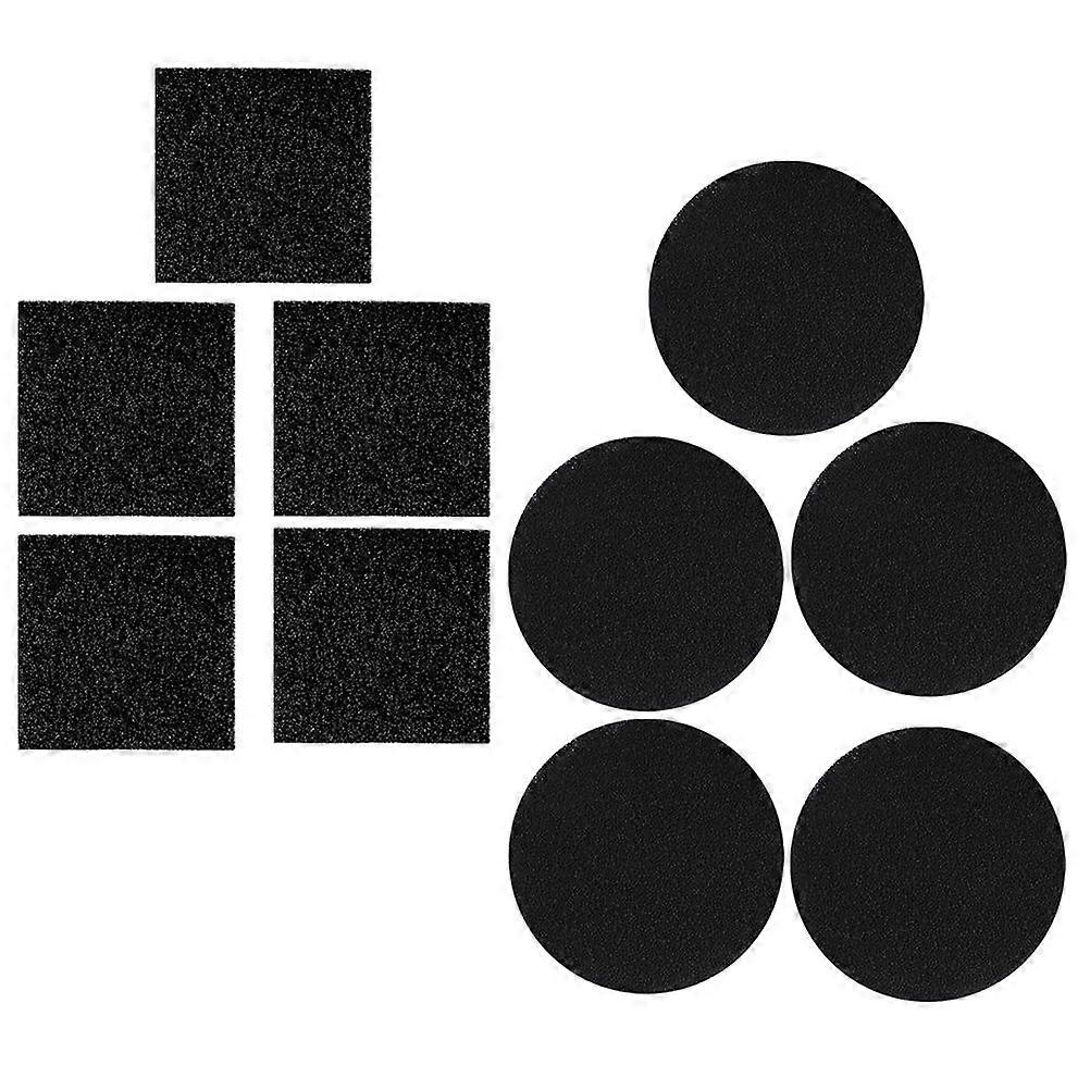 Activated Charcoal Filter Refill 10Pcs Cat Litter Box Supplies Odor Elimination 16x16cm Round
