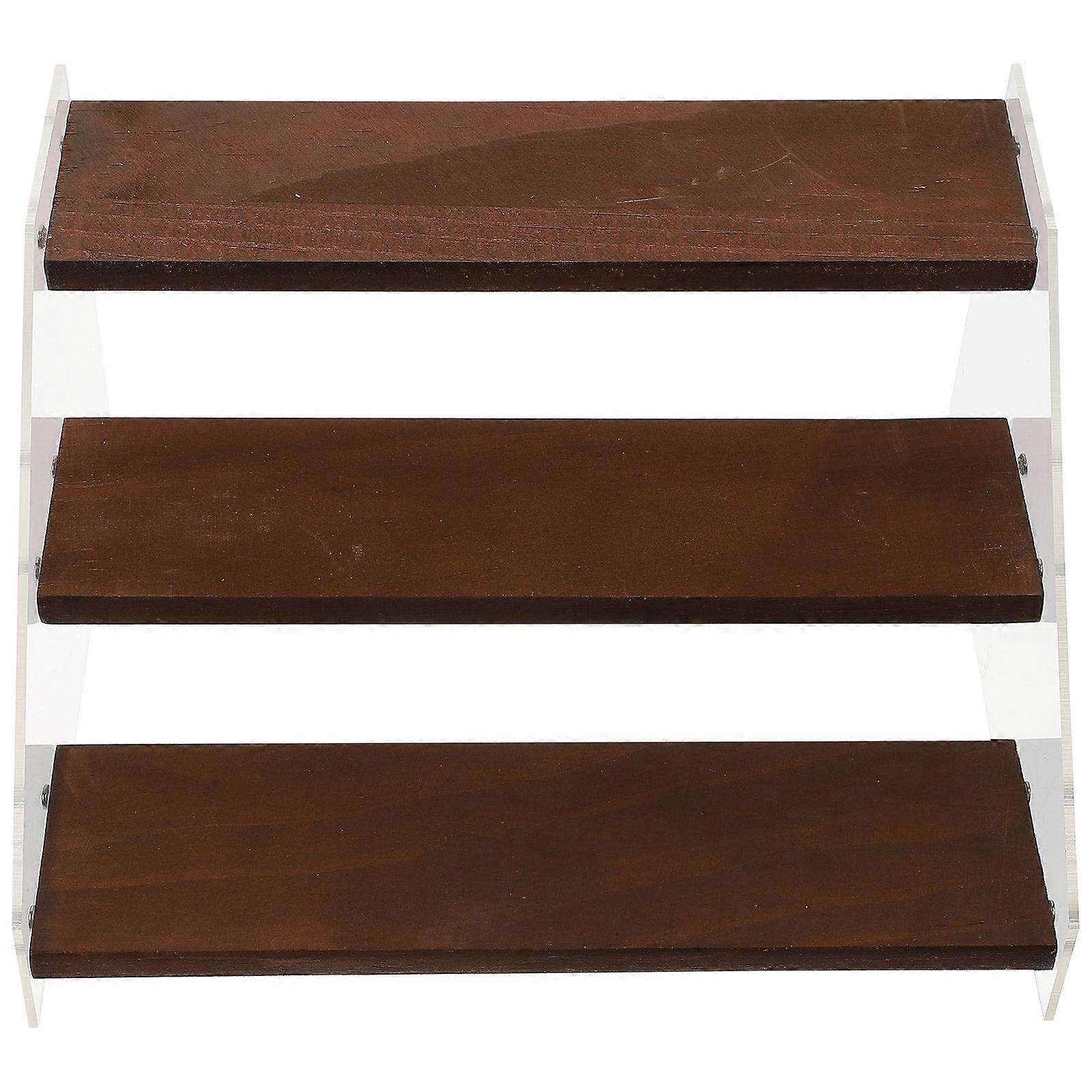 Acrylic and Wood Display Stand for Home Multi Color Stable and 7.87 x 4.72 x 15.75 inches