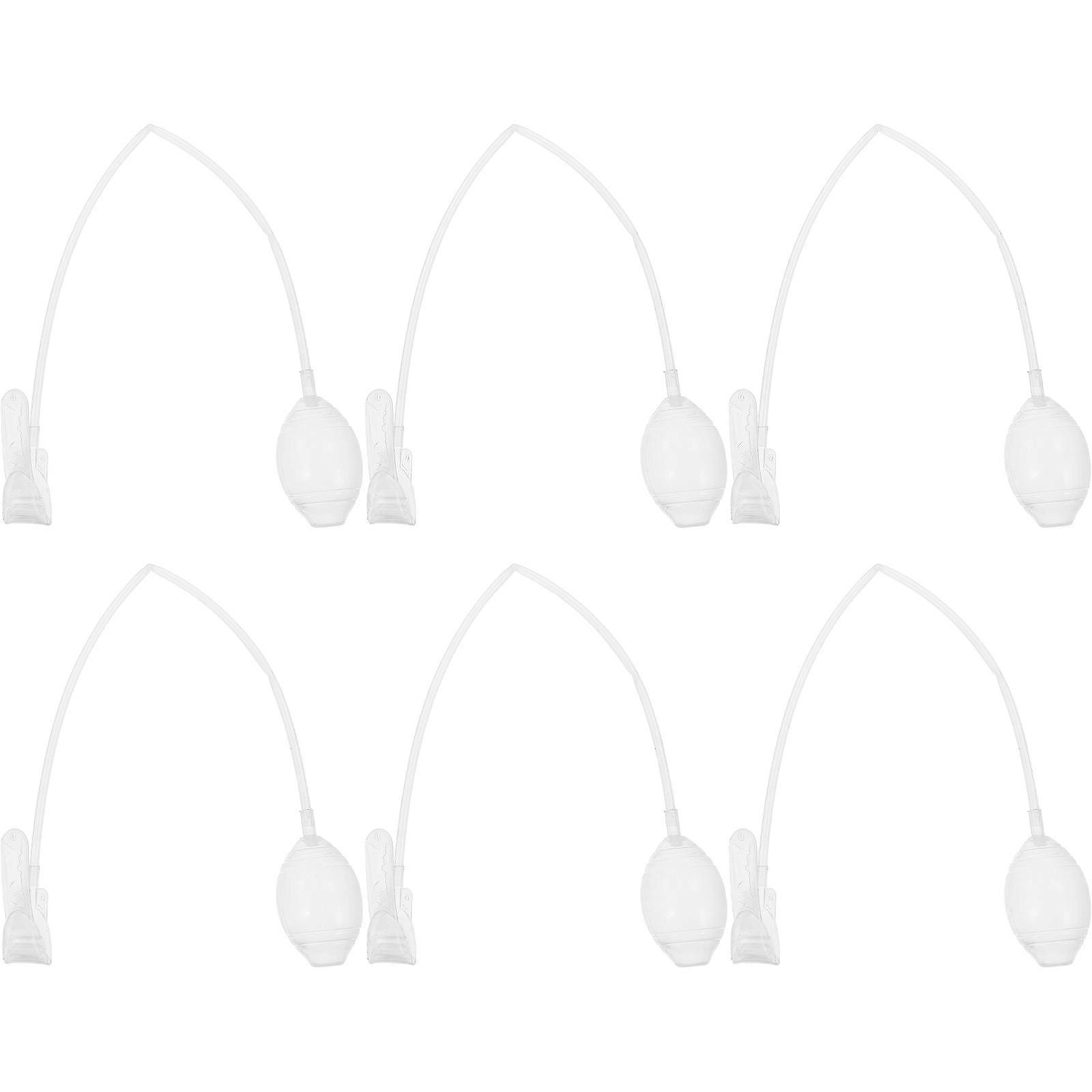 6pcs Moving Ear Hat Accessories – Transparent Bunny Earmuffs for DIY Creative Ear Hats, Lightweight and Practical Design for Cosplay and Party Use