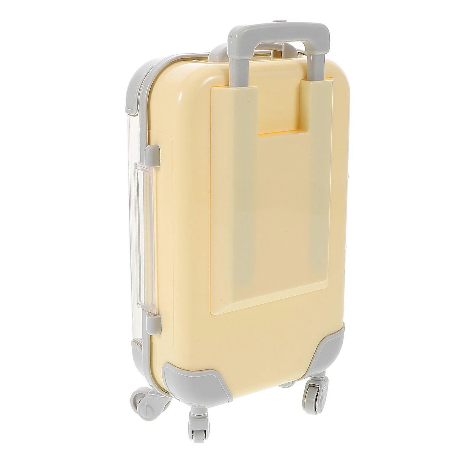 Compact Transparent Eyelash Holder Case for Travel – Mini Suitcase Design for Safe False Lashes Storage and Makeup Organization