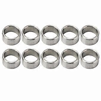 10 Pieces Stainless Steel Washer Spacer, 15mm OD 12mm ID Hardware Accessory Set