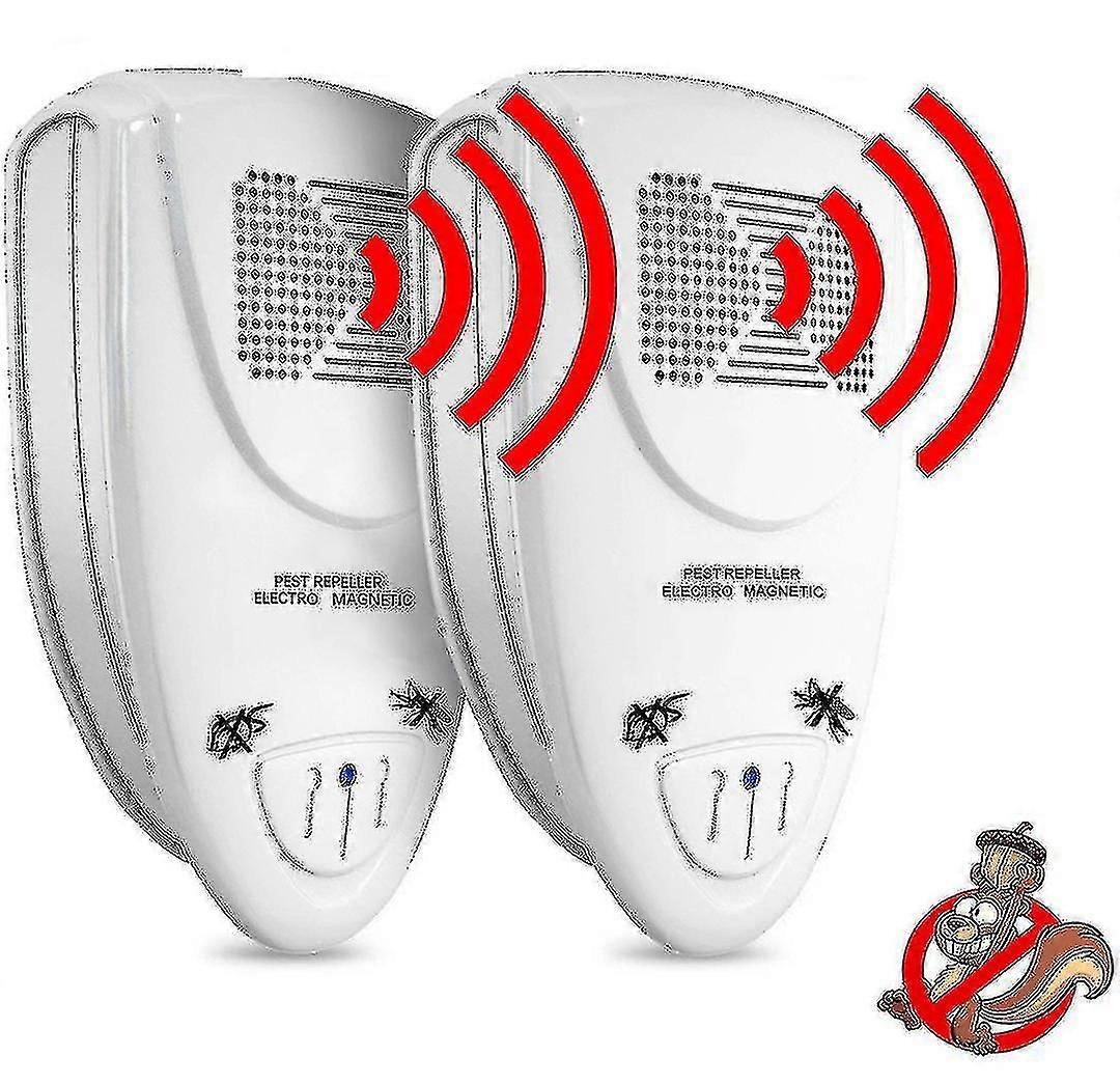 Ultrasonic Squirrel Repeller, Pack of 2, Eliminates Squirrels in 72 Hours