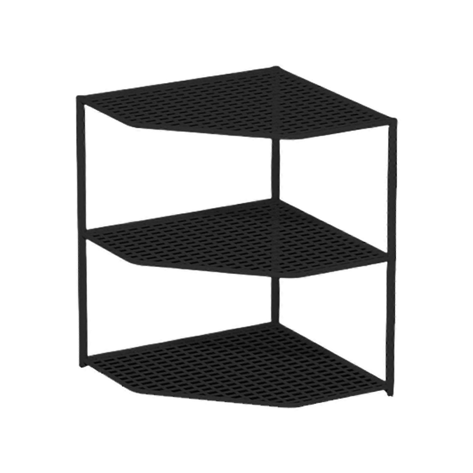 Corner Kitchen Shelf Storage Rack for Pots - Under Sink Layered Pot Holder for Cabinets and Countertop Organization