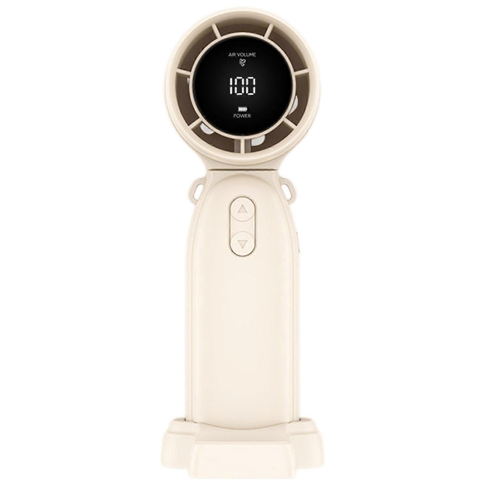 Portable Handheld Fan USB Rechargeable 100 Speed Handy Fan for Home Relaxation Bedside Use