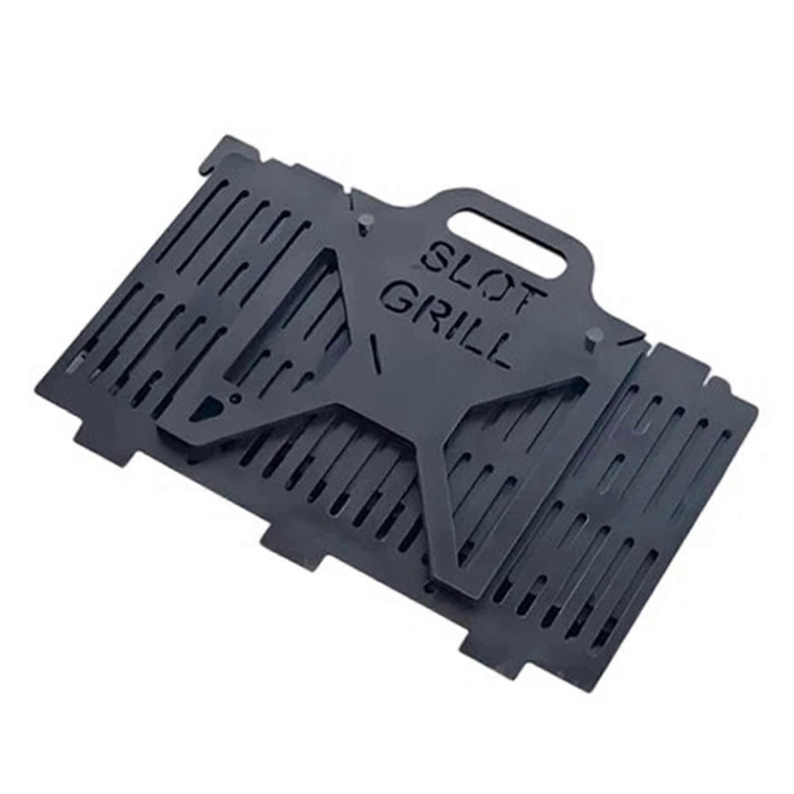 Portable Thickened Metal Grilling Rack for Camping & Picnics