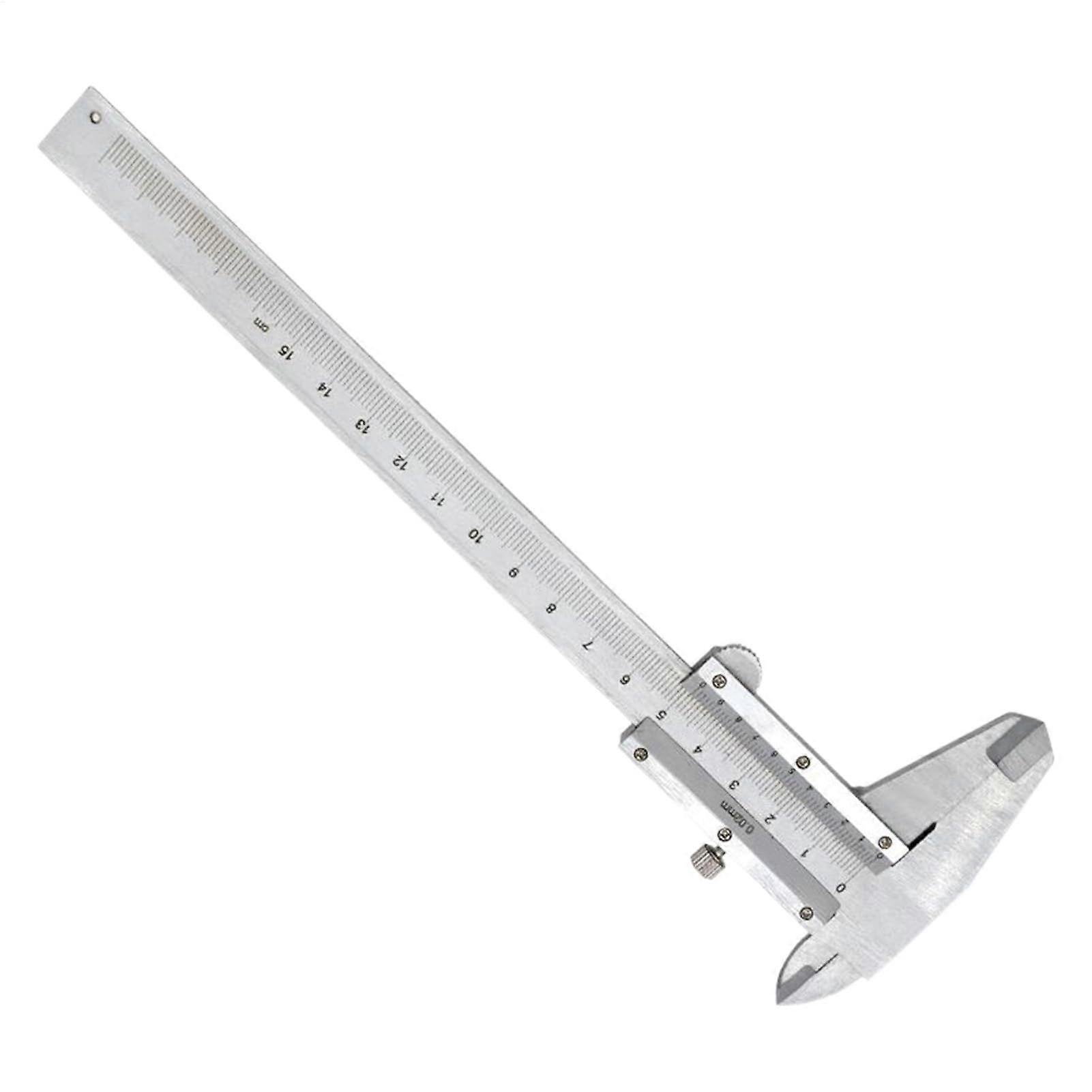 Vernier Brake Caliper Measuring Tool, Carbon Steel, 150 mm Range, 0.02 mm Precision