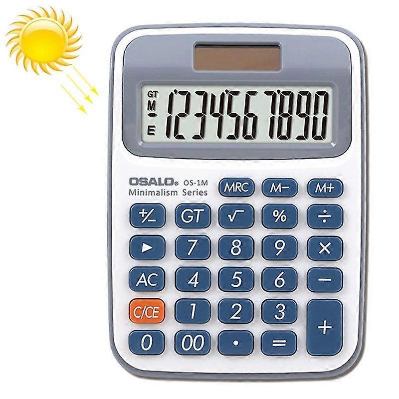 OSALO 10-digit LCD Screen Solar Dual Power Supply Calculator