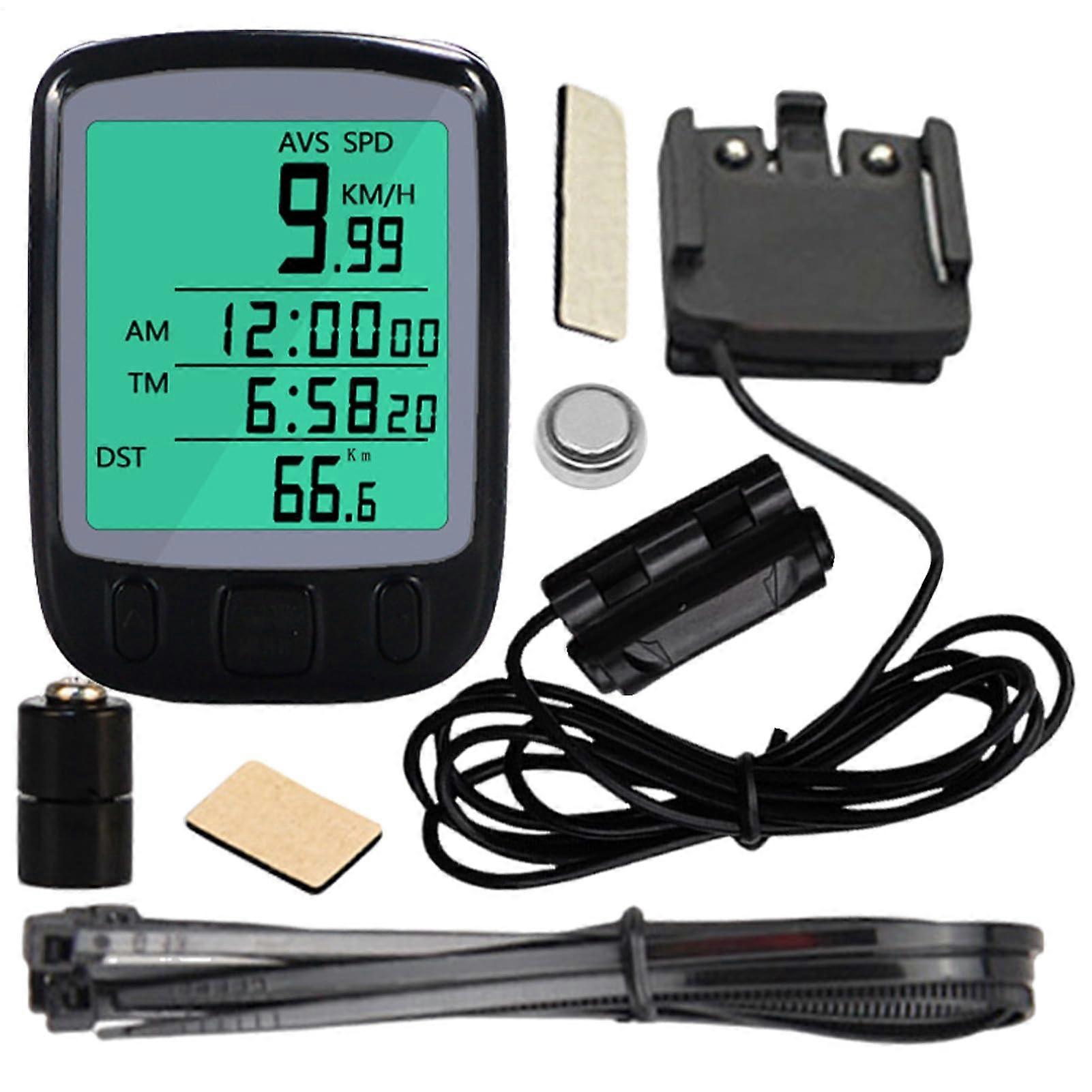 Speed Meter Waterproof LCD Speedometer For Bicycle, Portable Cycling Gauge, Metric/Kilometer Compatible