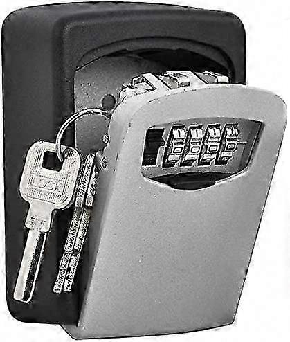 High Security Key Box Safe Wall Mounted 4 Digit Combination Lock for Keys Storage