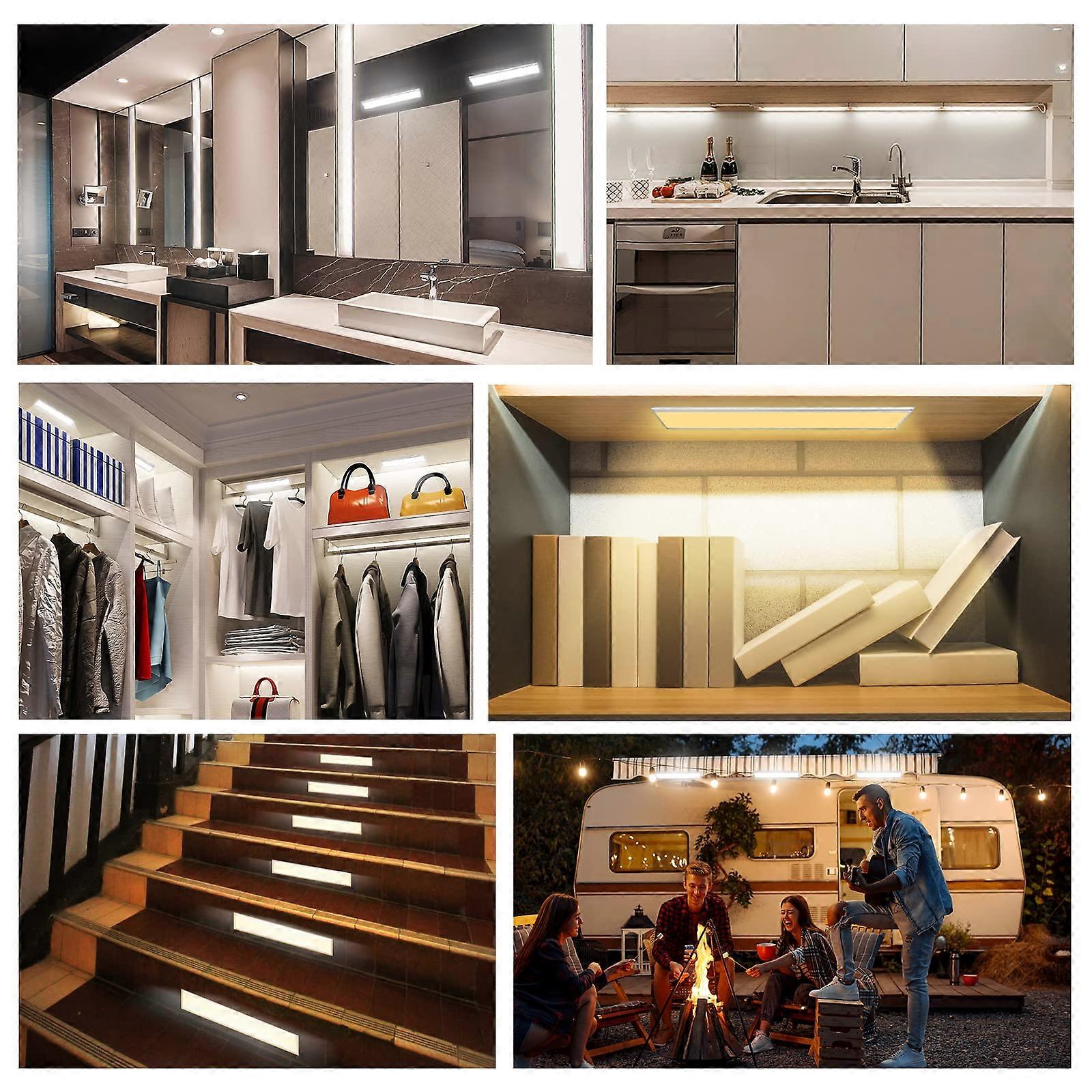 88LED Wireless Sensor Light with Dimmer USB Rechargeable Built-in Wardrobe/Dressing Room Light