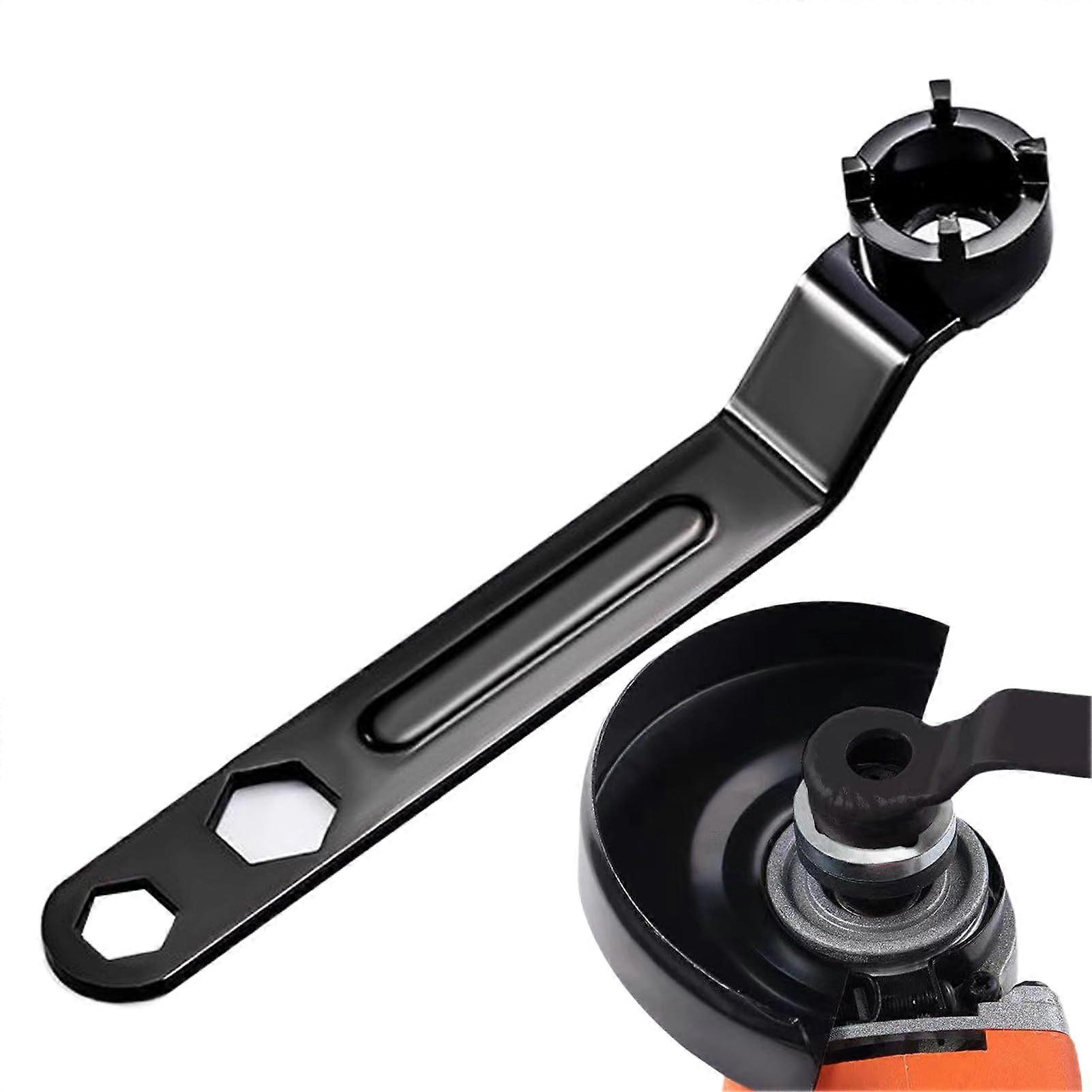 Grinder Wrench Ergonomic Handle Reusable Disc Assembly And Removal Tool For Angle Grinders Compatible With Cutting Discs
