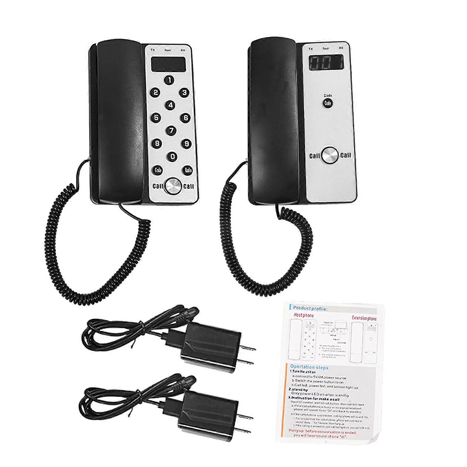 Drahtlose Intercom-Telefonverlängerung unterstützt mehrere Geräte Einstellbare Lautstärke Drahtloses Intercom-System
