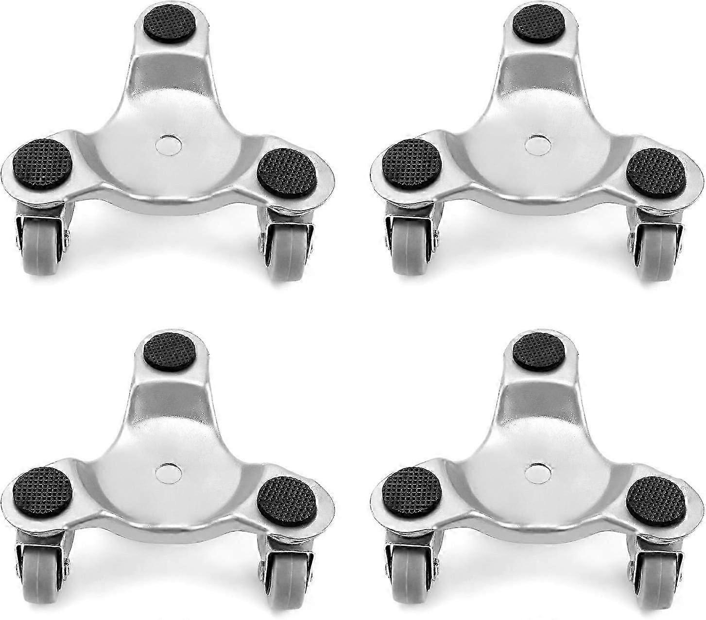 4pcs 152mm furniture roll, conveyor roll, 180kg load capacity, 3 casters, roll board travel aid, Durable and Easy to Use