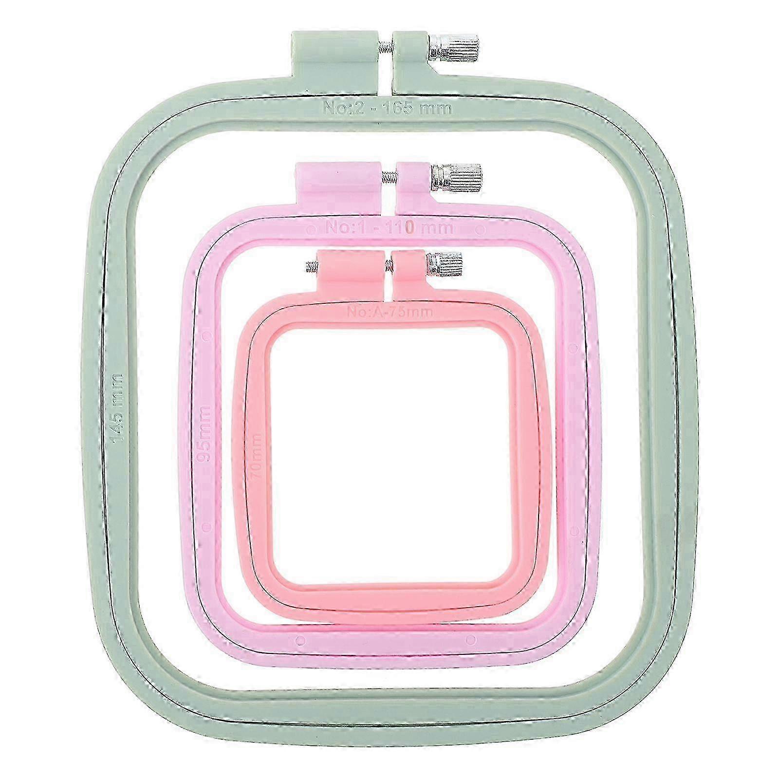 1 Set Plastic Embroidery Hoop Frame for Sewing, Needlework and Craft Projects - Lightweight & Durable